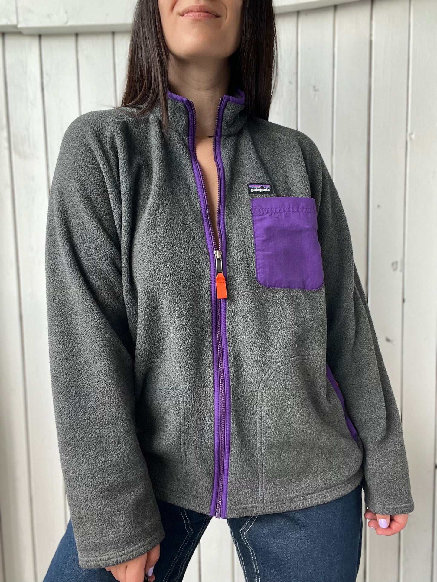 Patagonia Purple Zip Up - Size L
