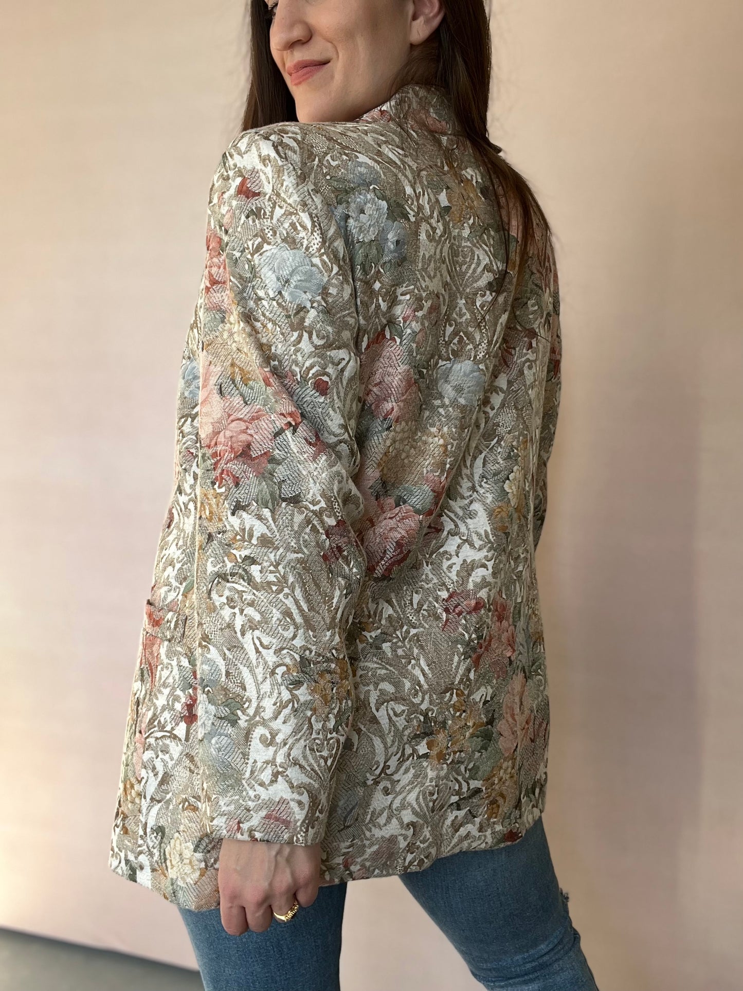 Goldy Floral Blazer - Size L/XL