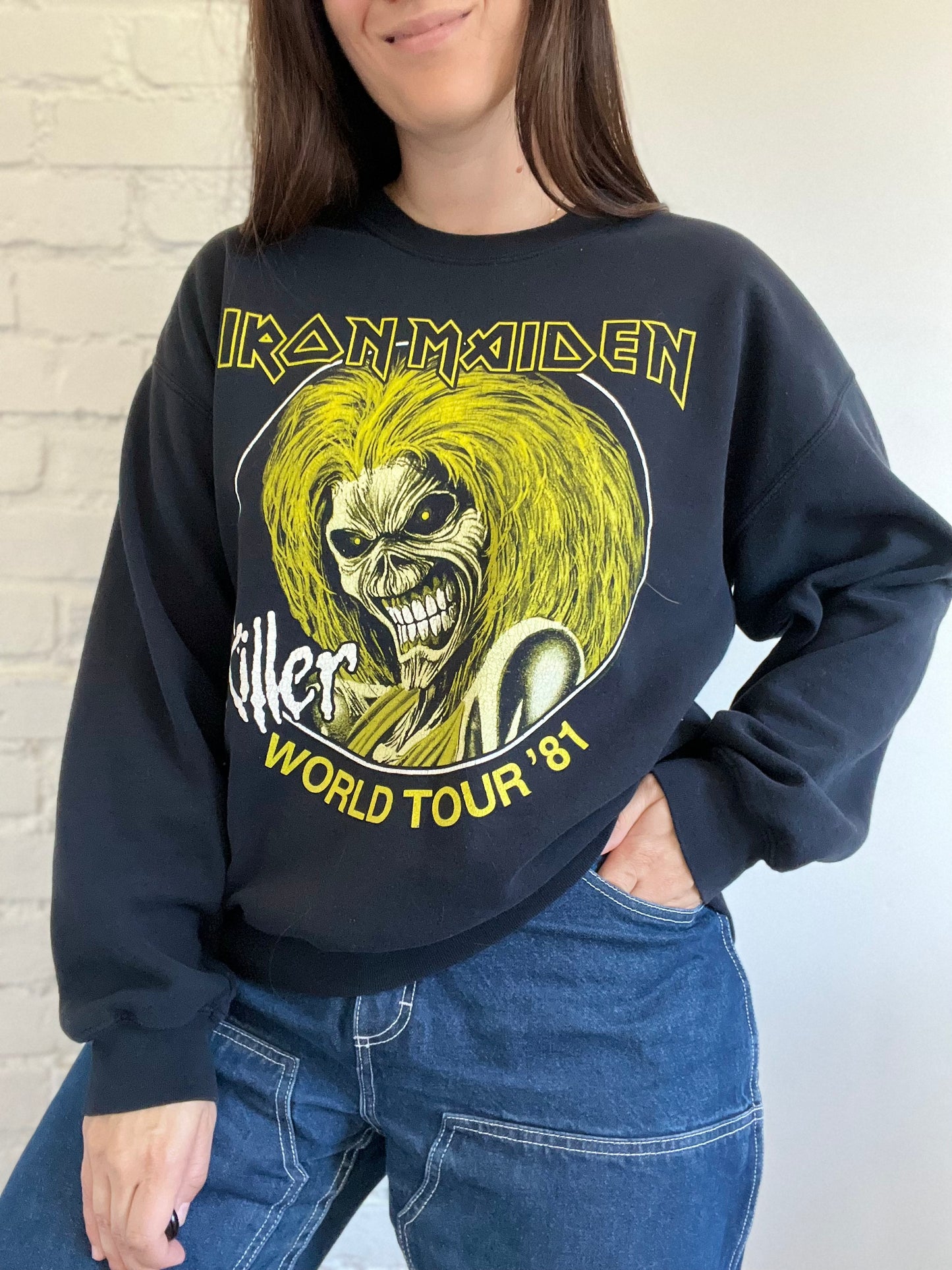 Iron Maiden '81 World Tour Crewneck - Size L