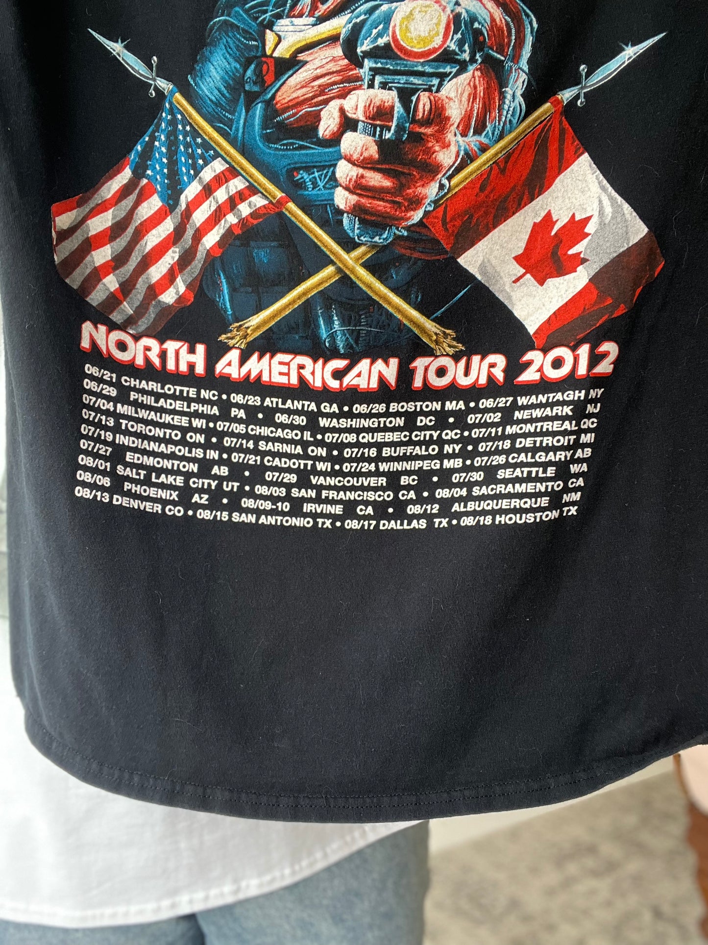 Iron Maiden 2012 Concert Tee - Size Mens L