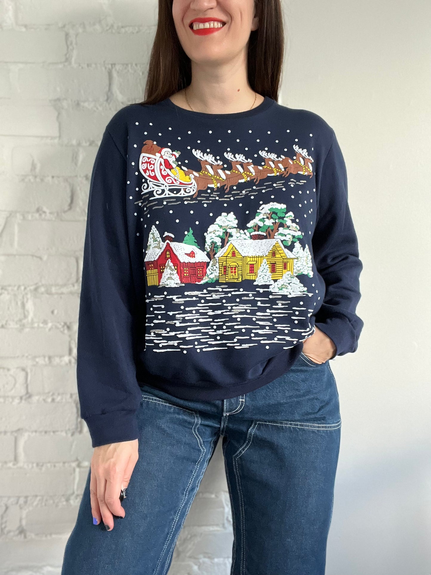 Santa Claus Theme Sweater - XL