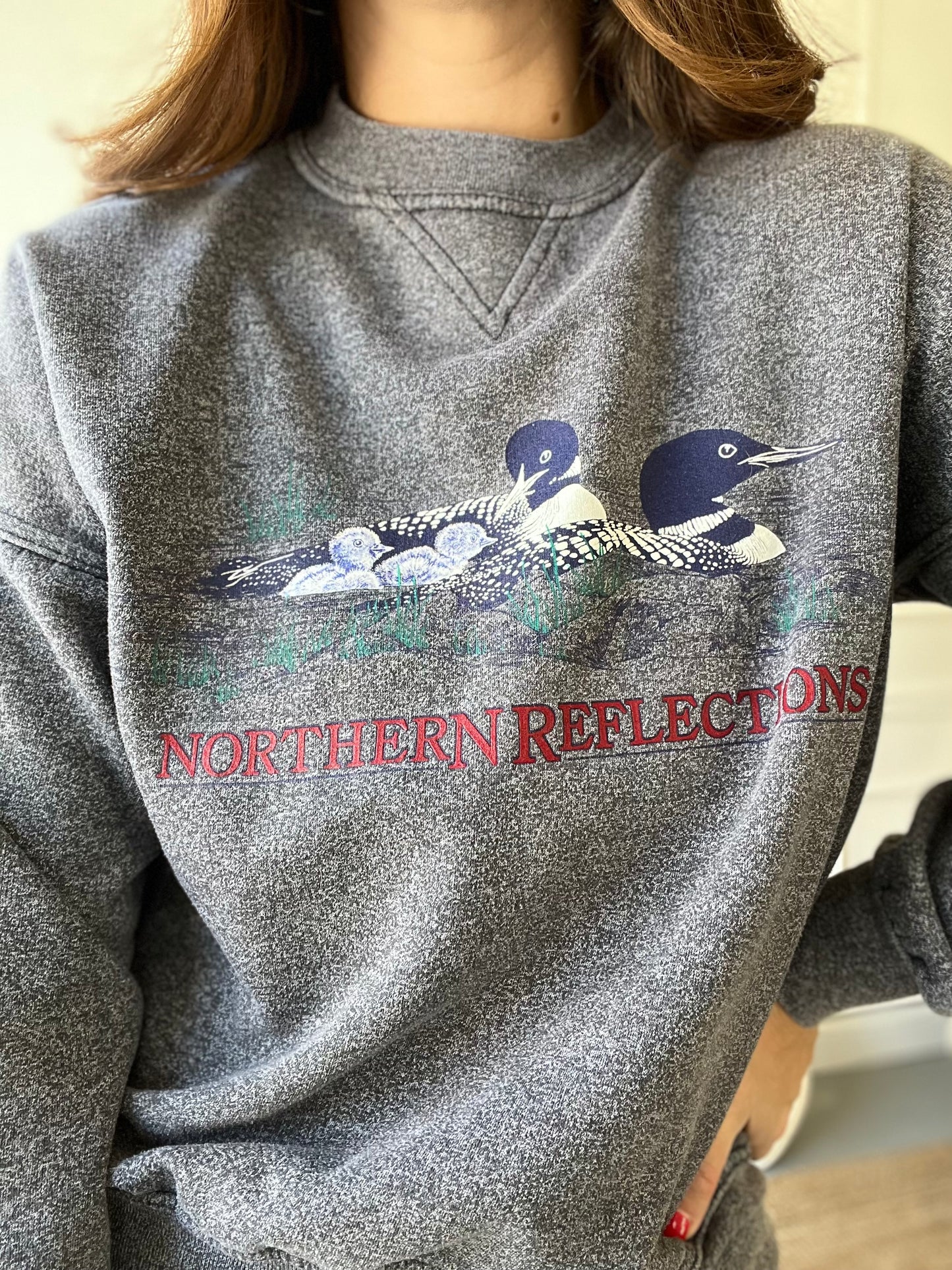 Grey Northern Reflections Crewneck - Size M