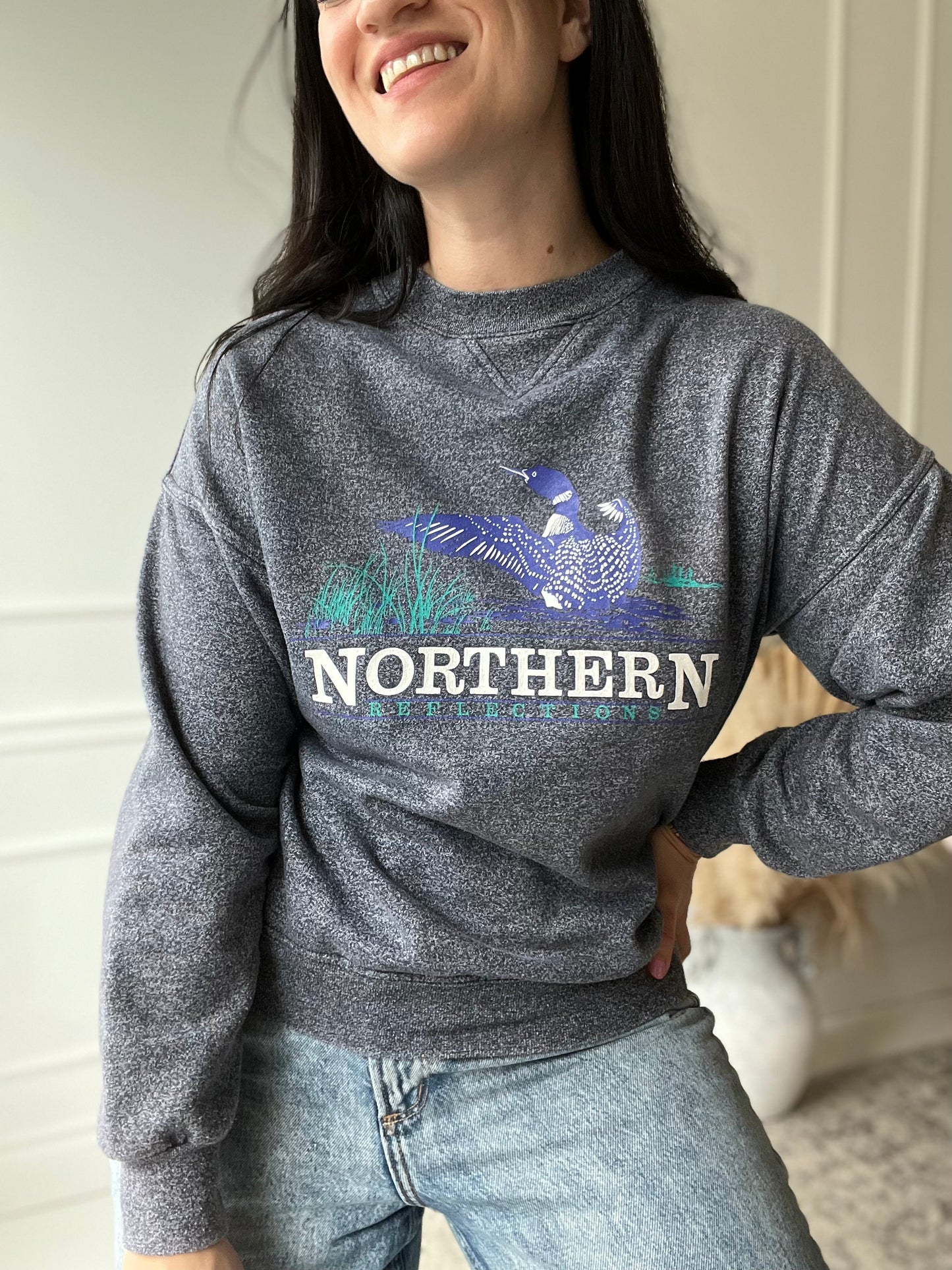 Northern Reflections Loon Crewneck - Size M/L