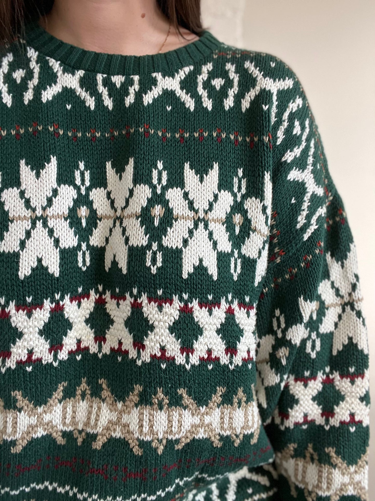 Holiday "Dad Sweater" Chunky Knit - Size L/XL