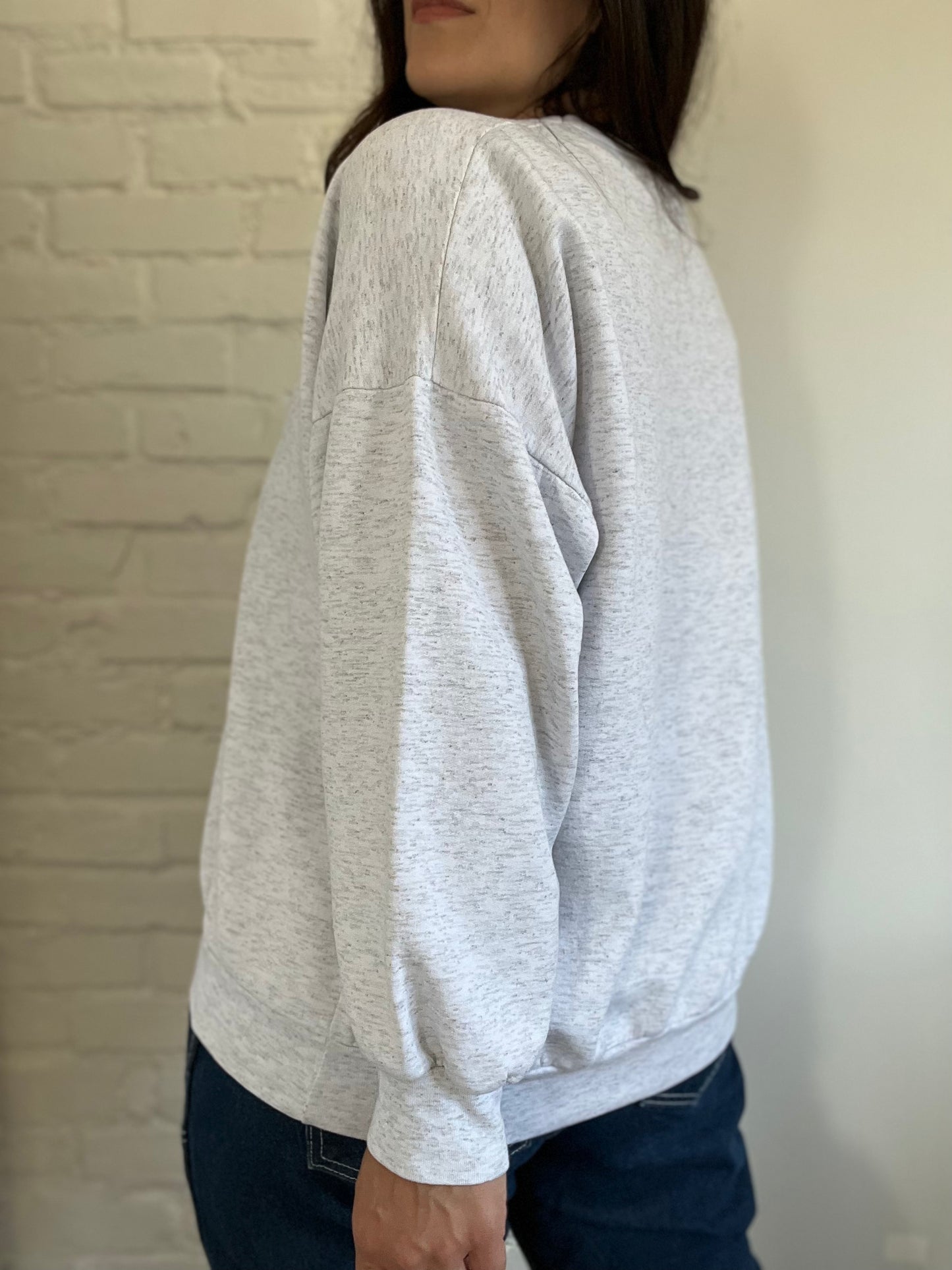 Heather Grey Relaxed Sweater - Size XL