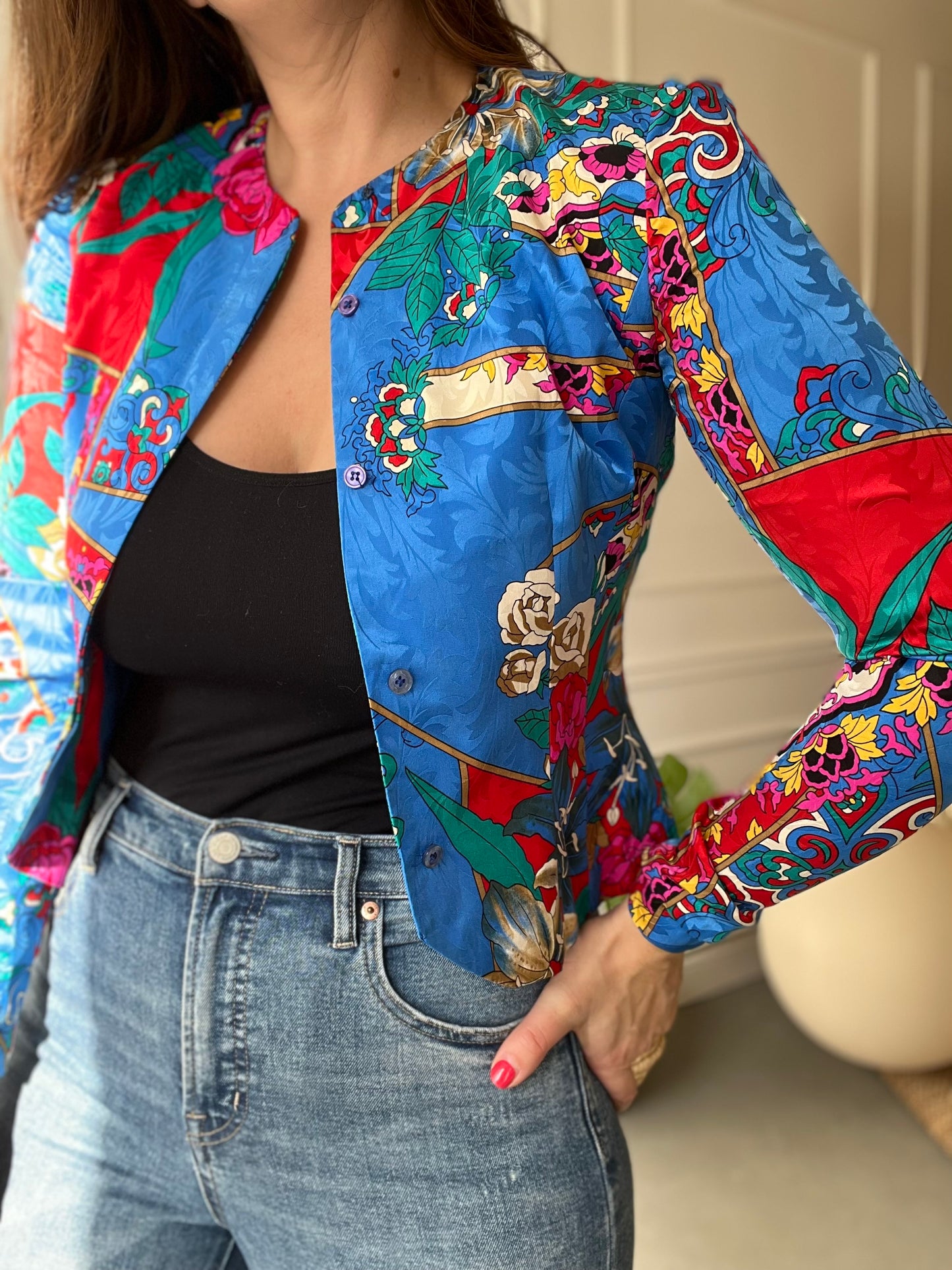 Anne Crimmins for Umi Collections Silk Top - Size 4