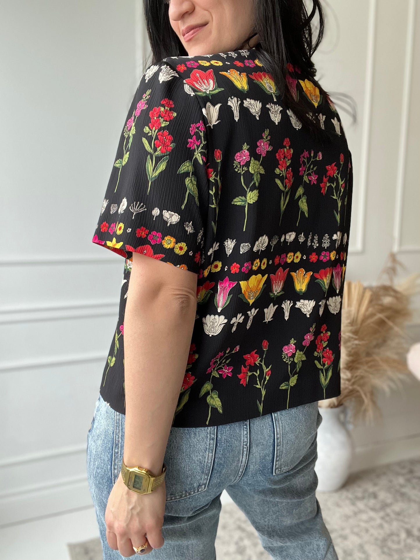 Garden Boxy Blouse - Size XL