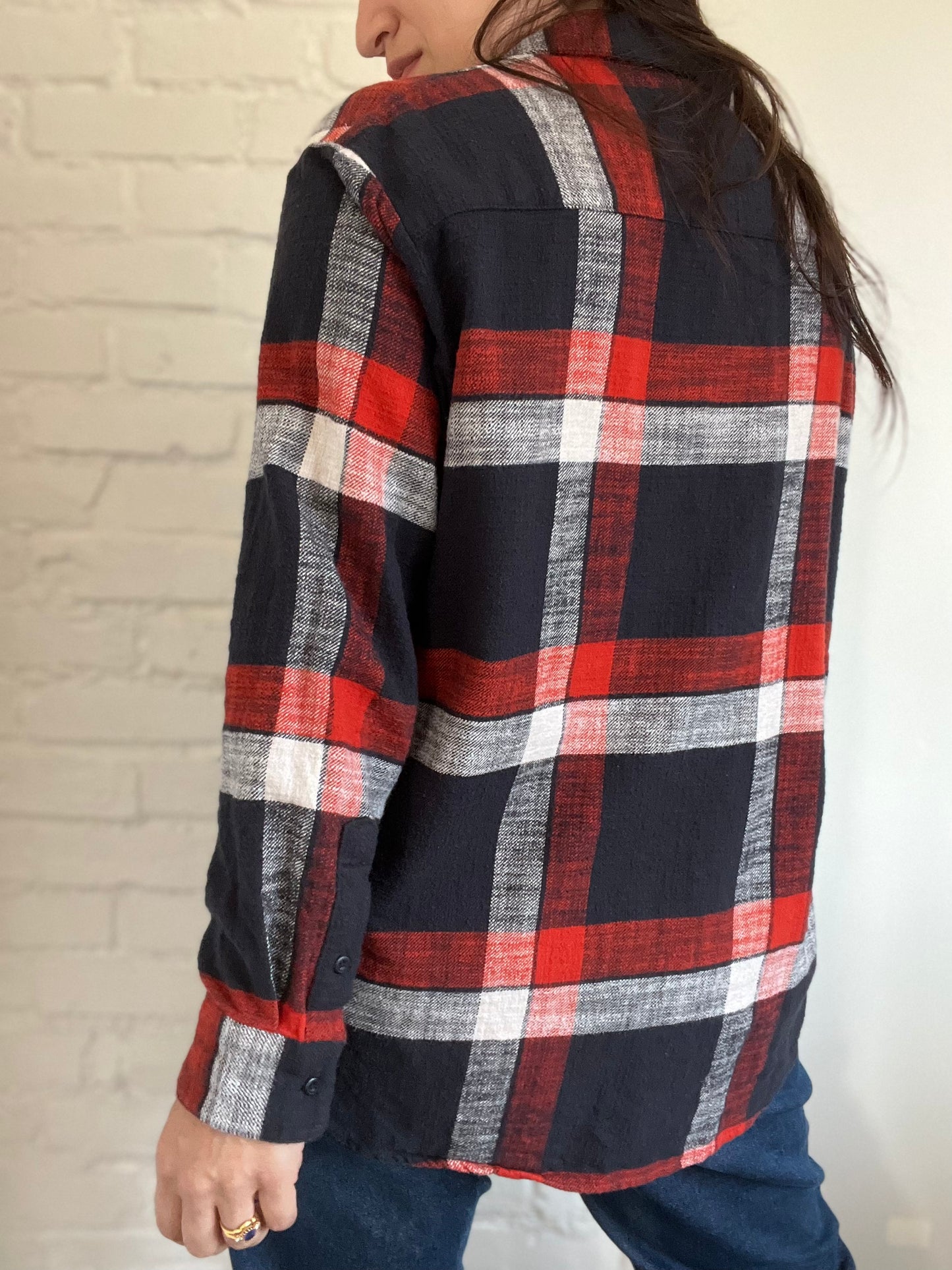 Madewell Plaid Button-Up - Size L
