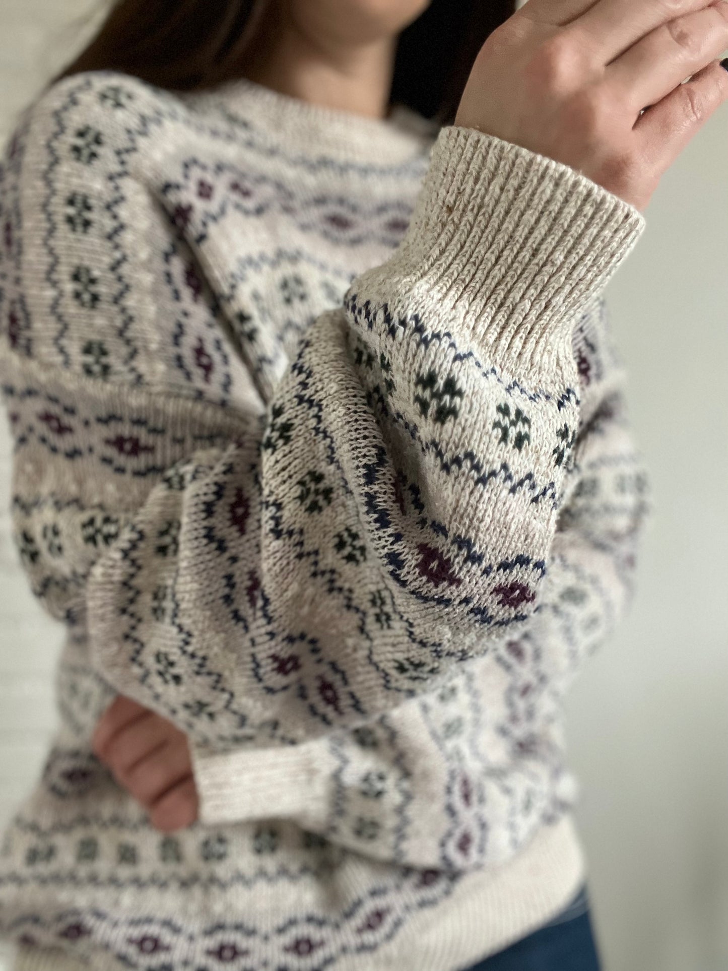 Neutral Holiday Sweater - XXL