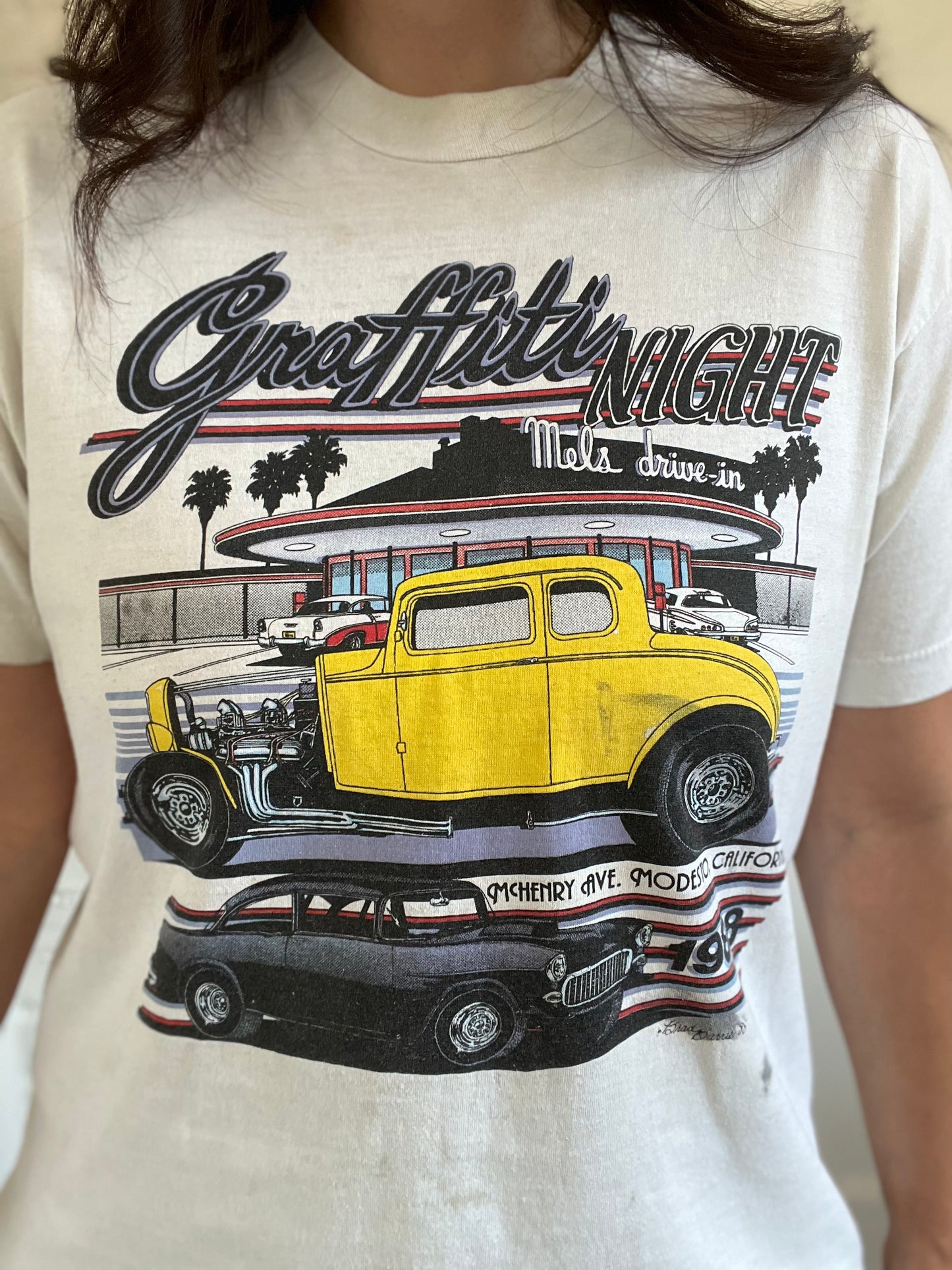 Graffiti Night Mel's Drive In Tee - Size M