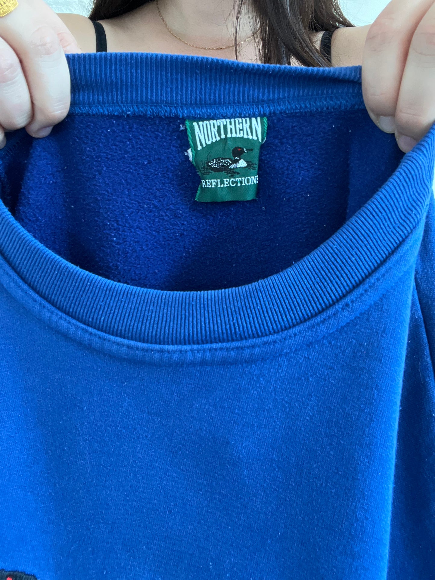 90s Northern Reflections Loon Sweater - Size XL