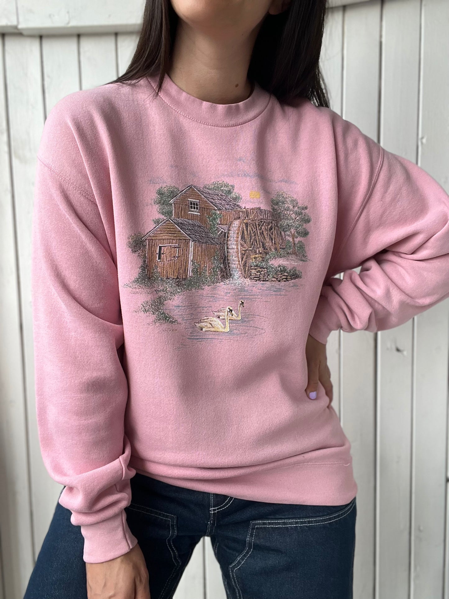 Swan Lake Pink Crewneck - Size XL