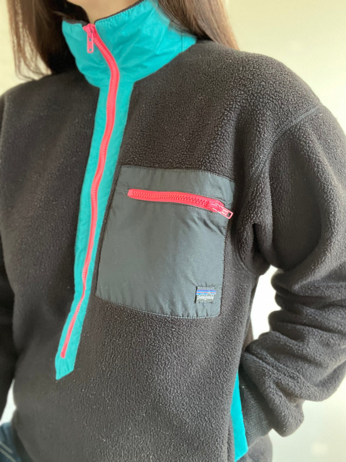 Vintage 90s OG Neon Patagonia Fleece - Size S/M