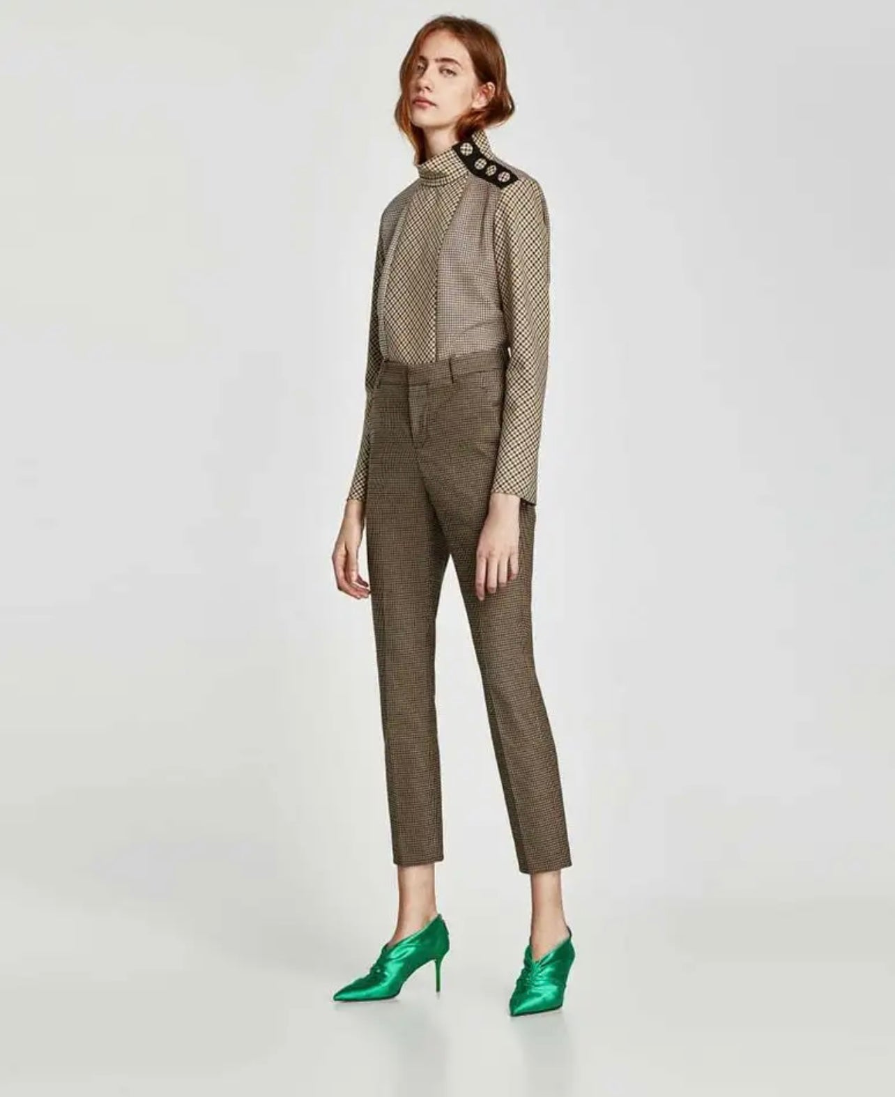 Regal Plaid Dress Shirt - Size L