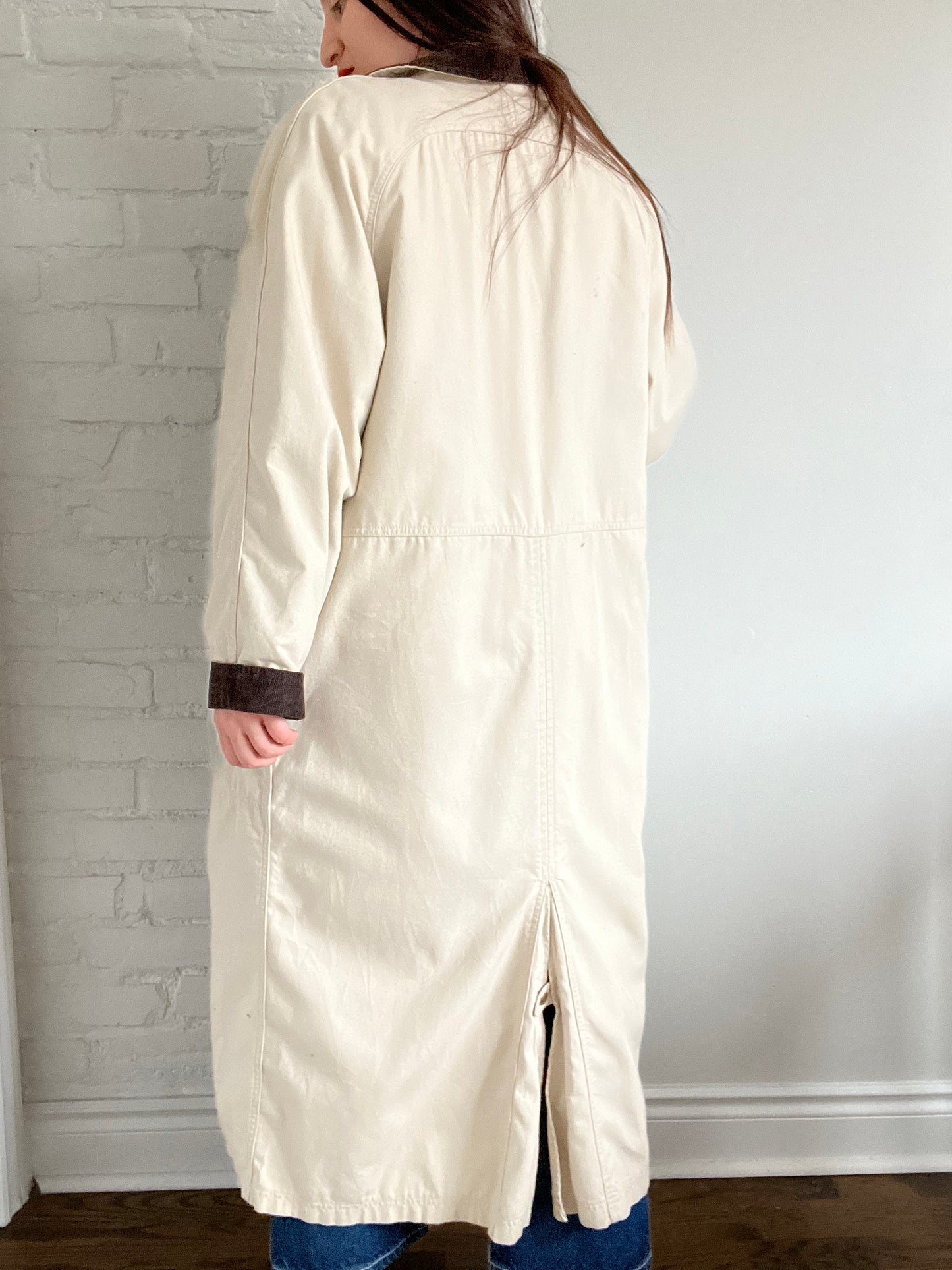 Vintage L.L.Bean Sherpa Lined Trench Coat - L