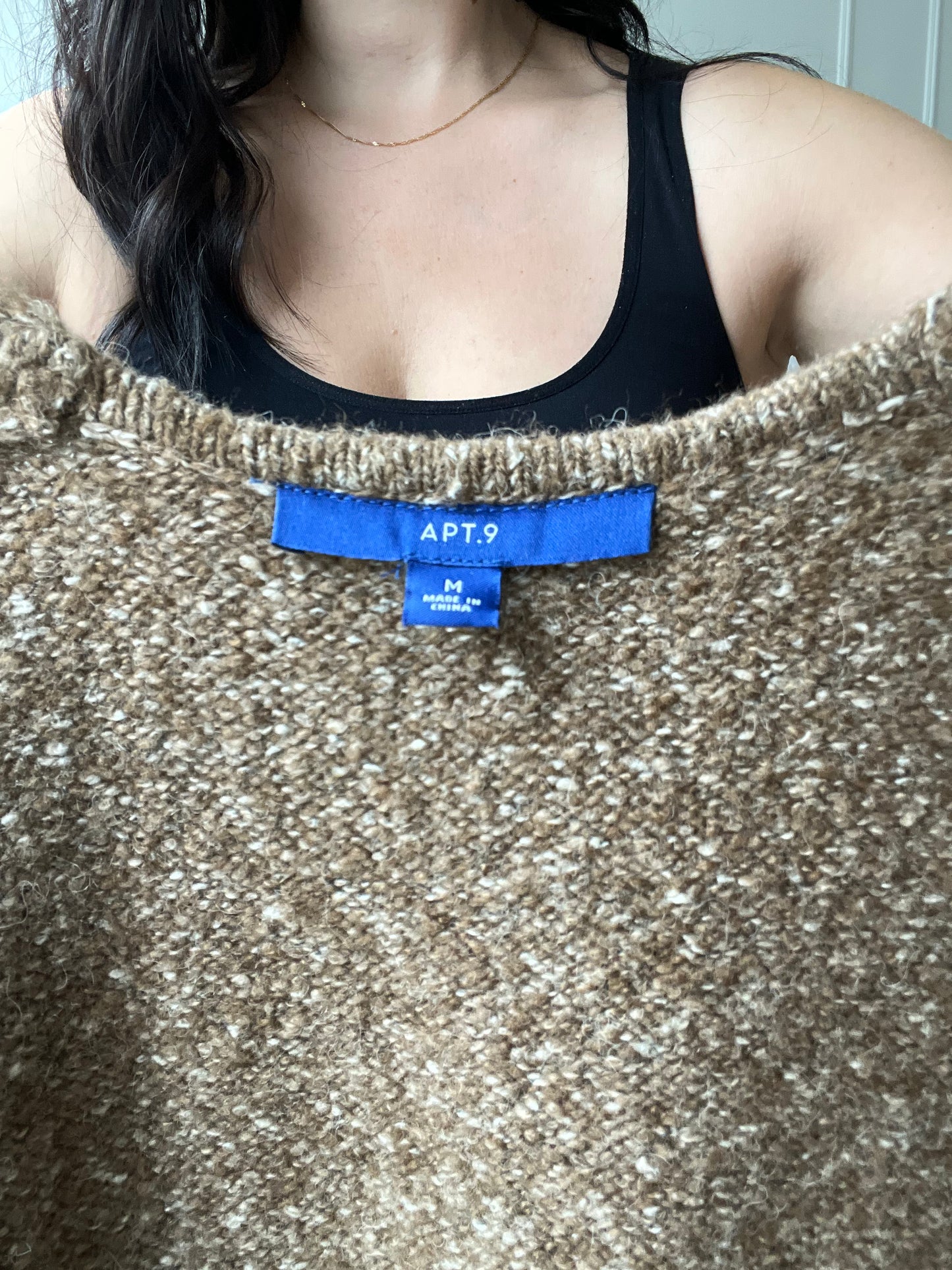 Tiered Neutral Cardigan Duster - Size M