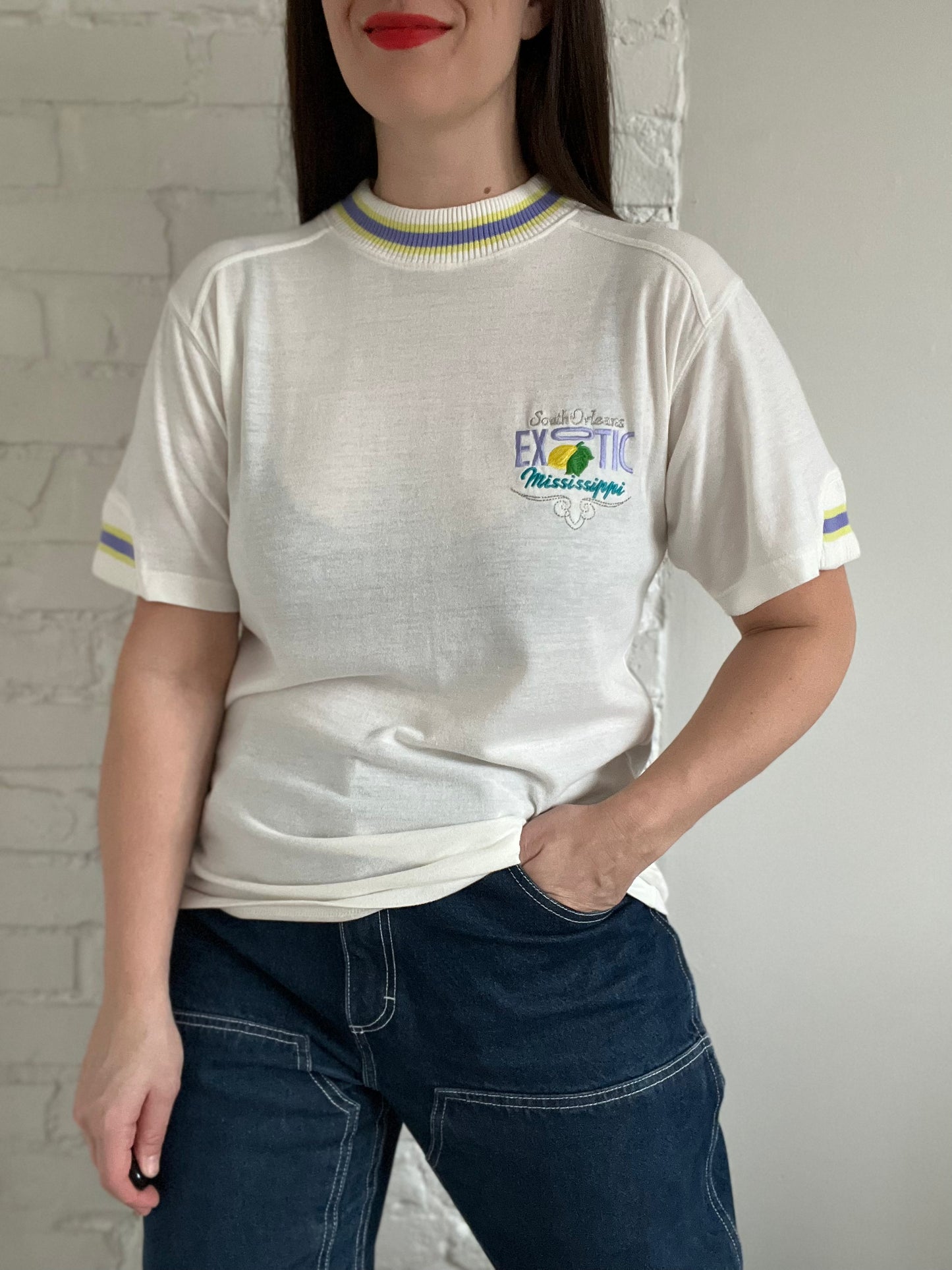 Vintage Adidas South Orleans Exotic Tee - M