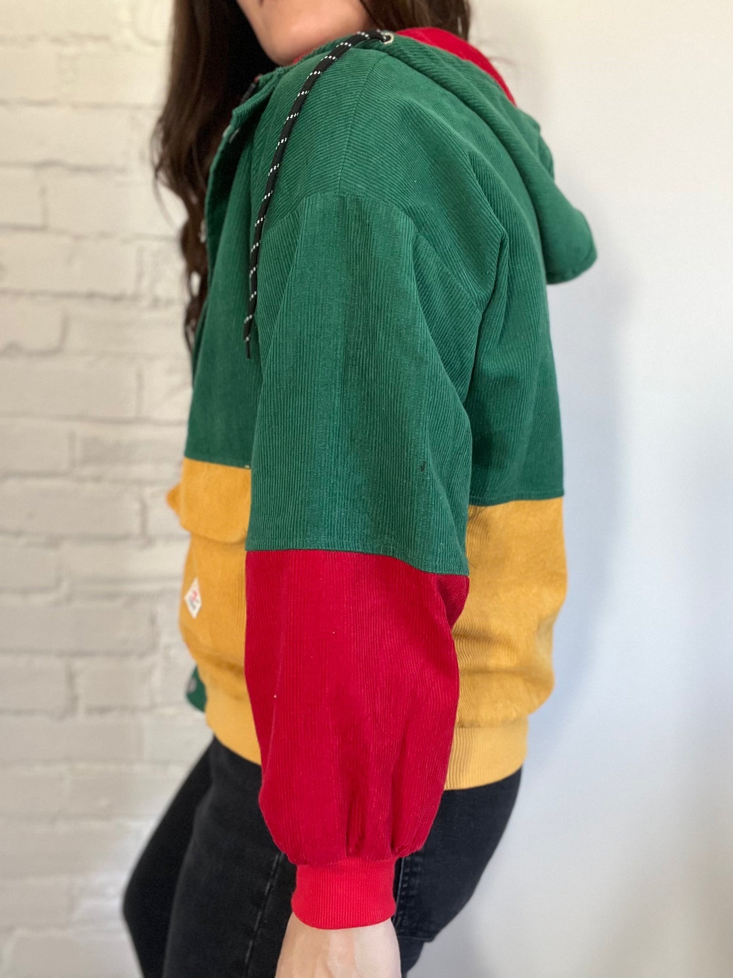 Punchy Cord Hooded Jacket - Size M