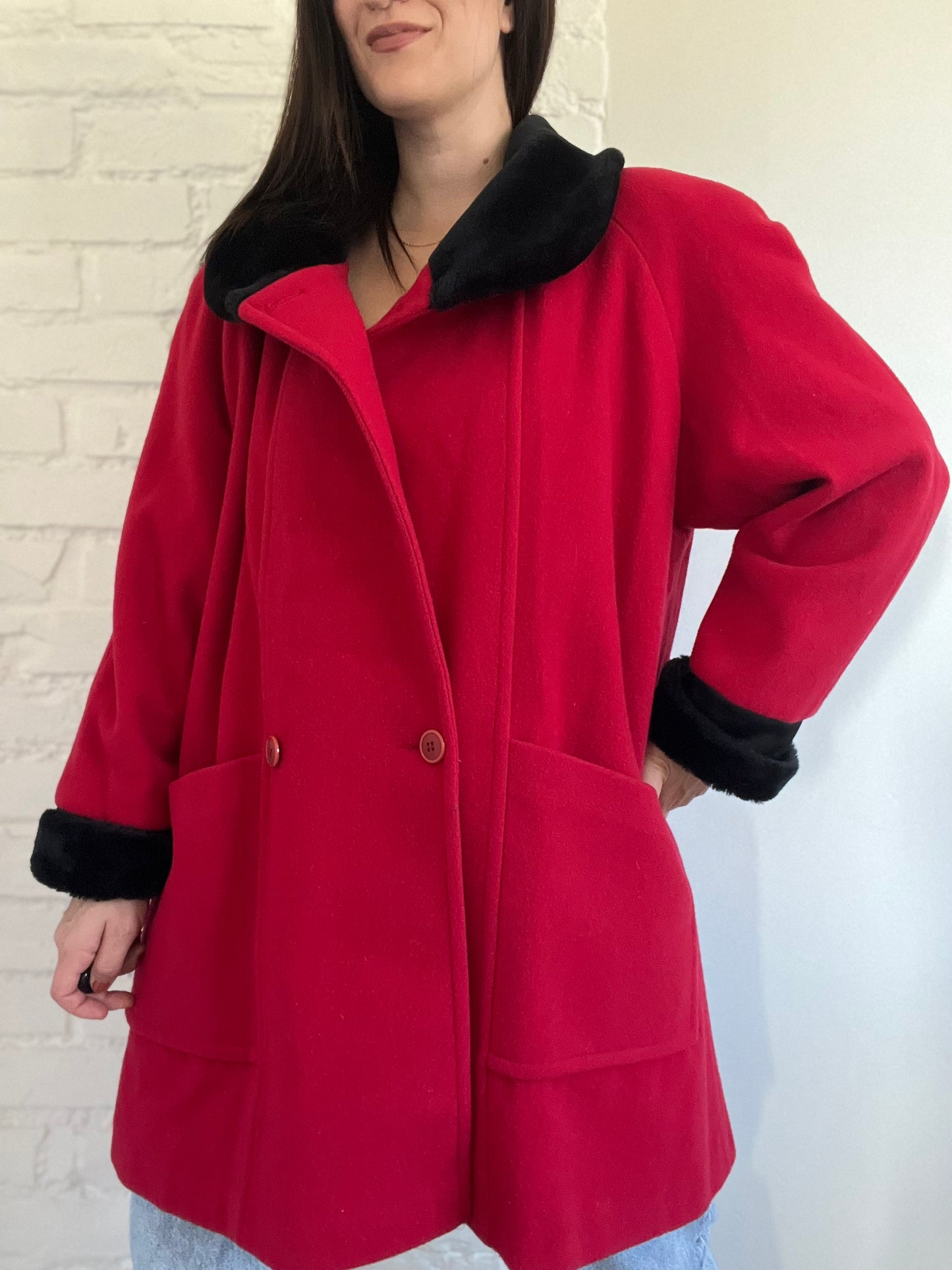 Bright Poppy Swing Jacket - Size L