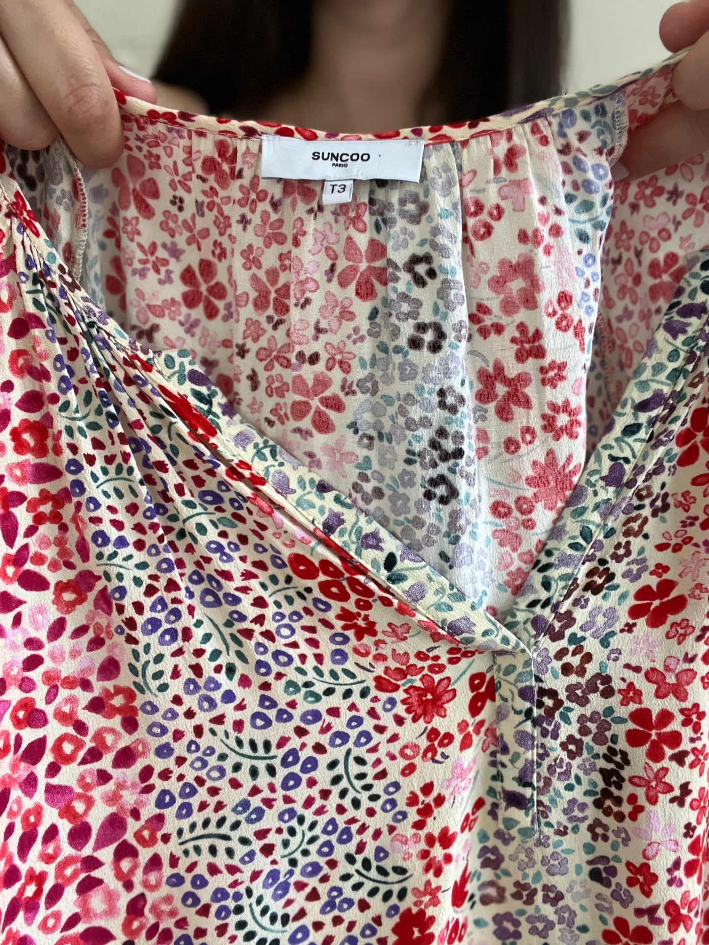 Suncoo Paris Boho Floral Blouse - Size L