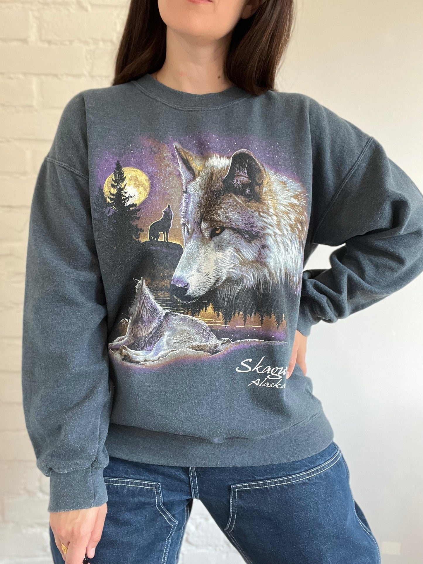 Alaska Wolf Sweater - Size XL