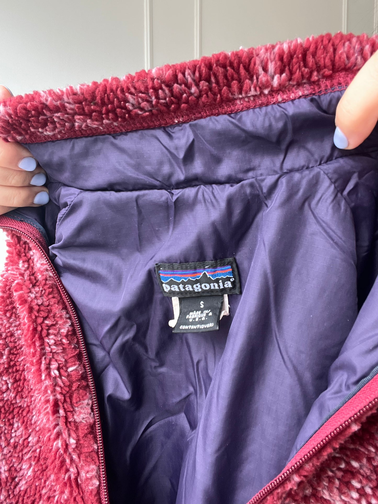 Vintage Patagonia Teddy Sherpa Pullover - Size S