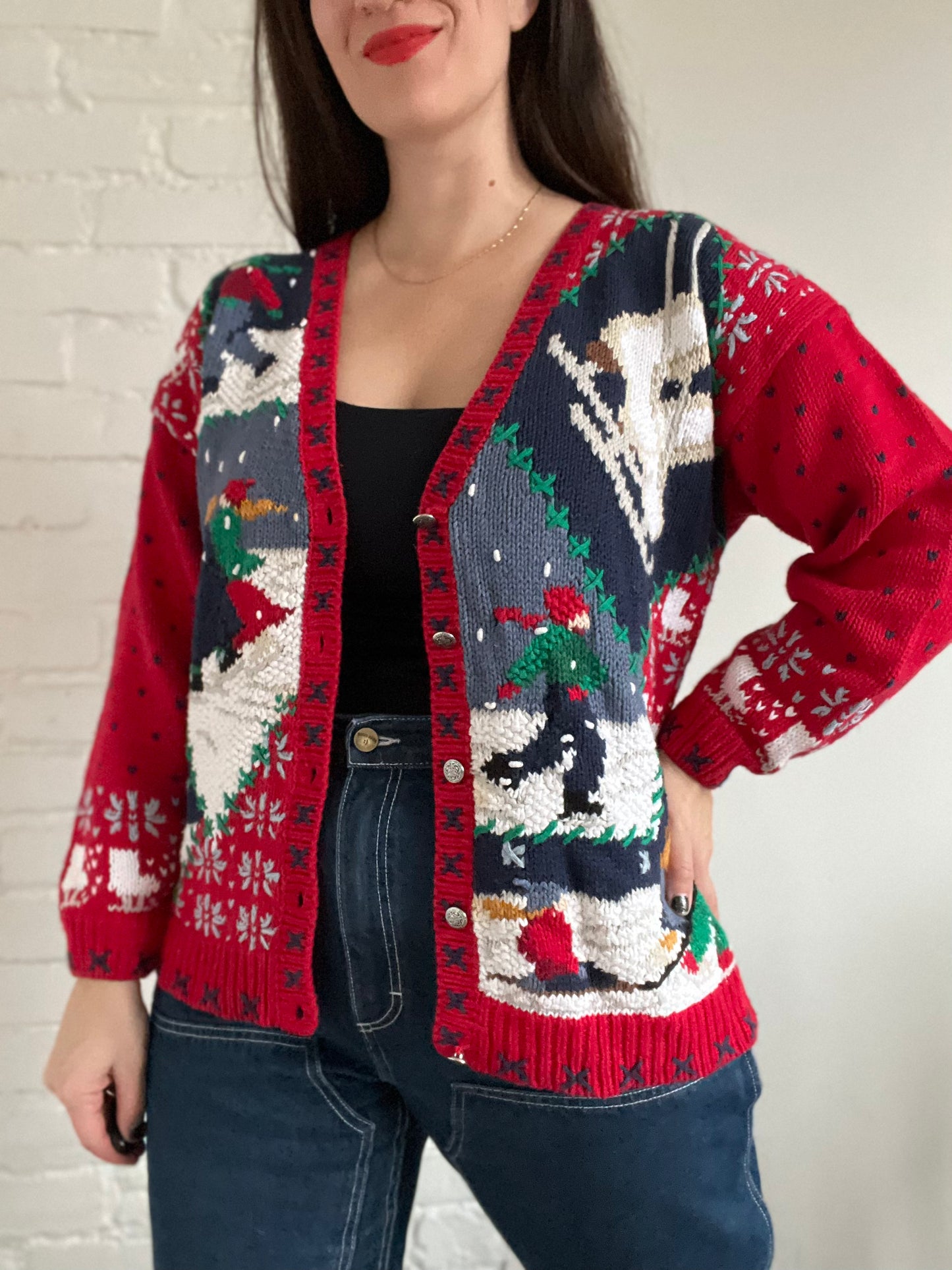 Let it Snow Knit Sweater - M/L