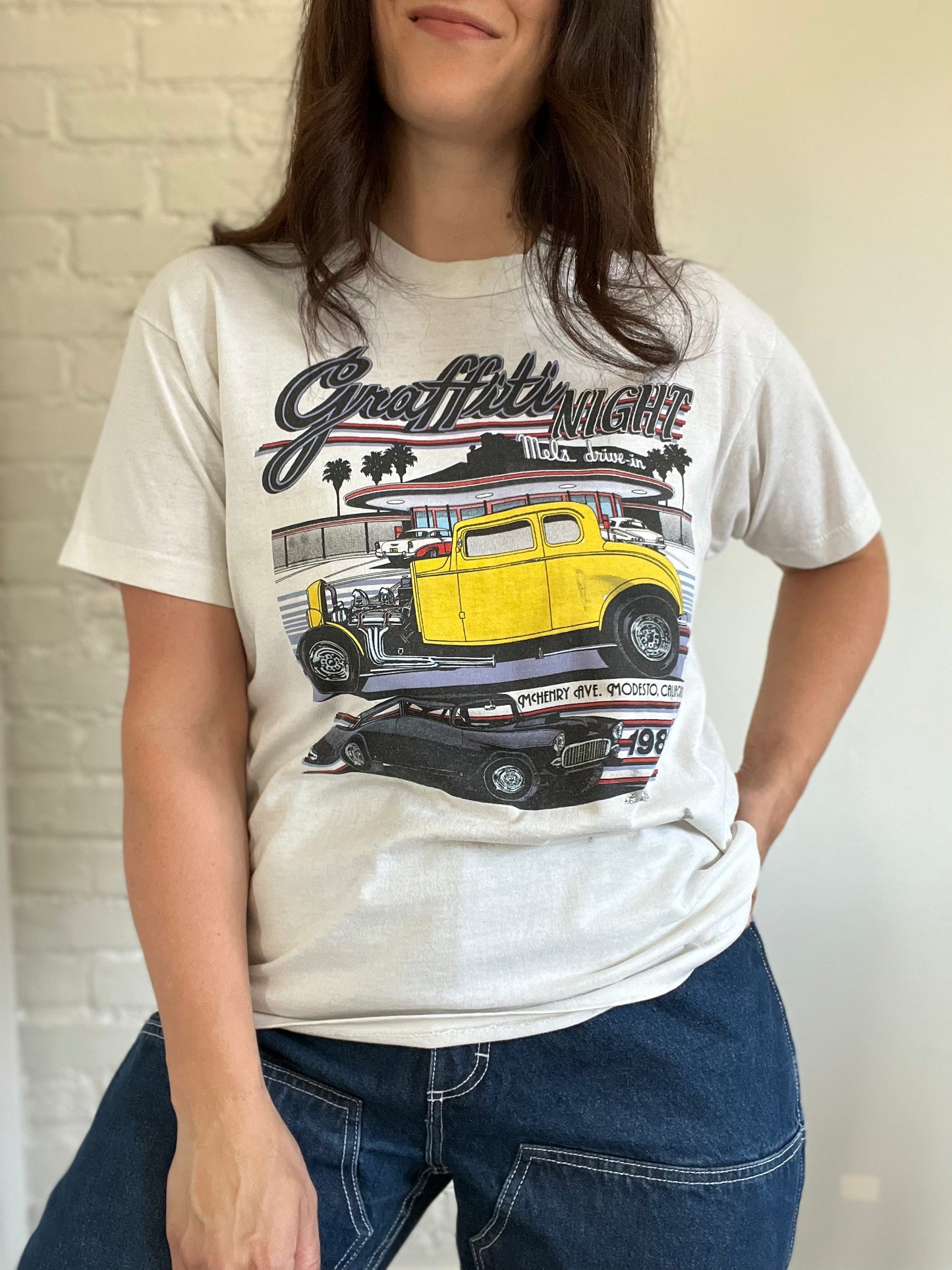 Graffiti Night Mel's Drive In Tee - Size M