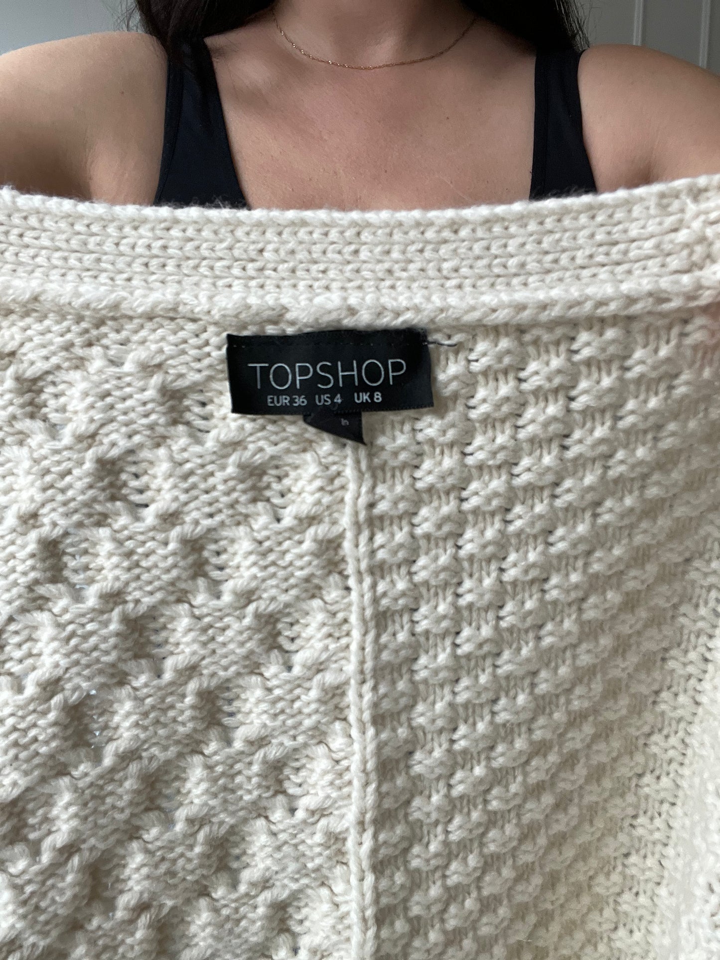 Creamy Detailed Cardigan - Size 4