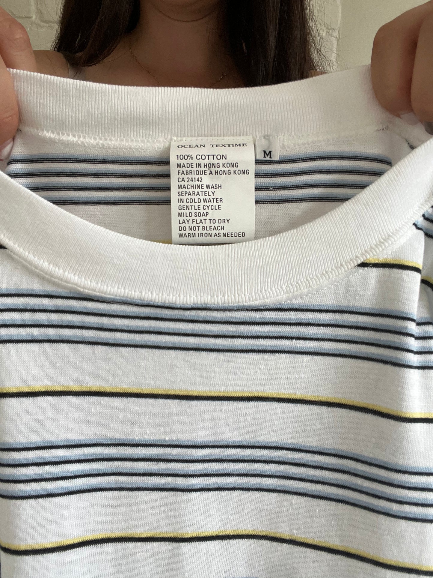 Striped Cotton T-shirt - Size M