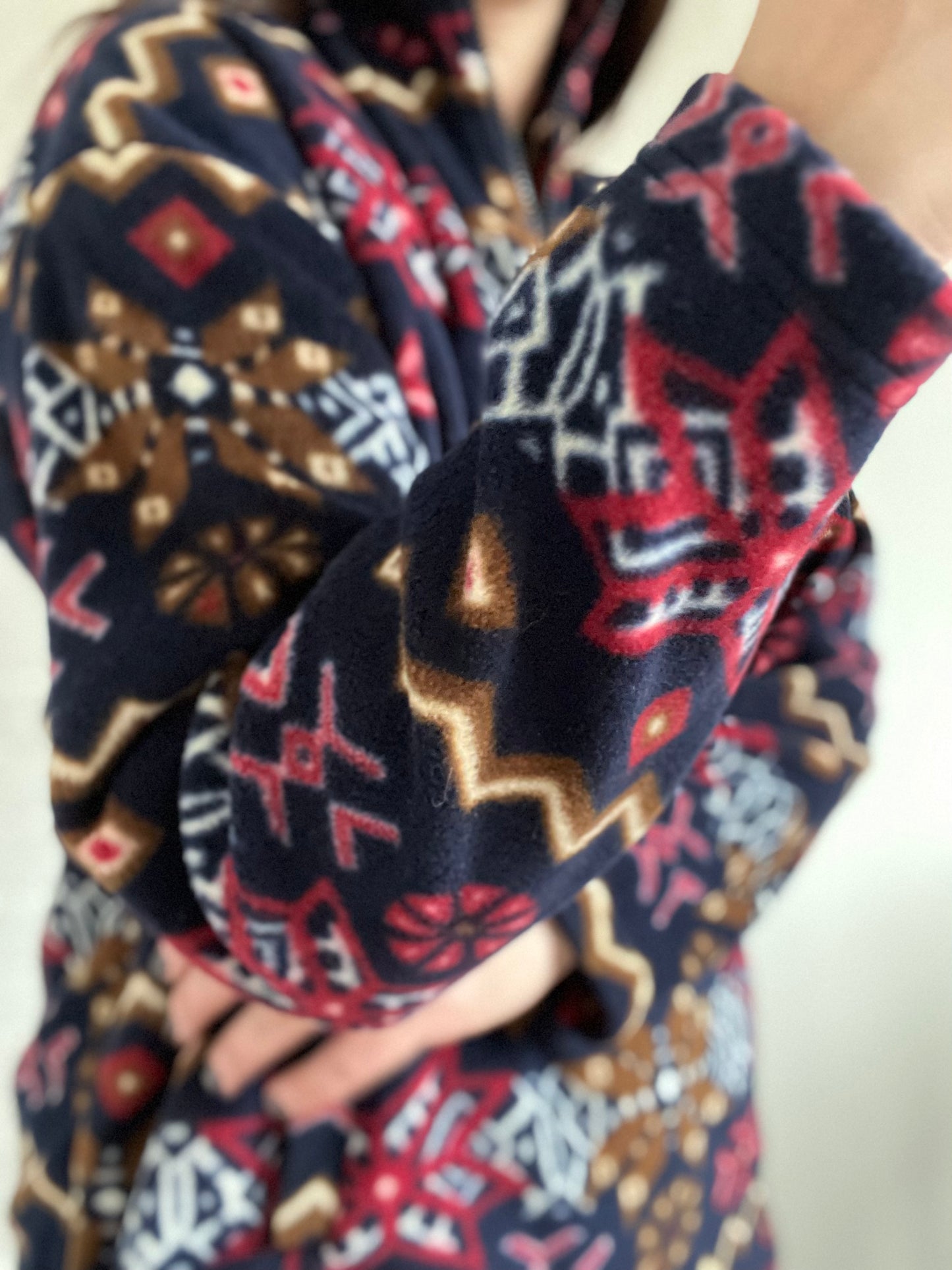 Snowflake Fleece Quarter Zip - L