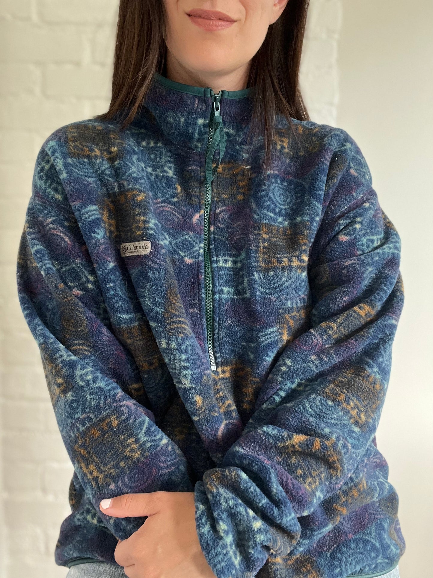 90s Columbia Fleece Pullover - Size L/XL