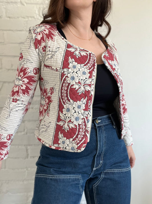 Quilted Moto Bike Jacket - XS/S