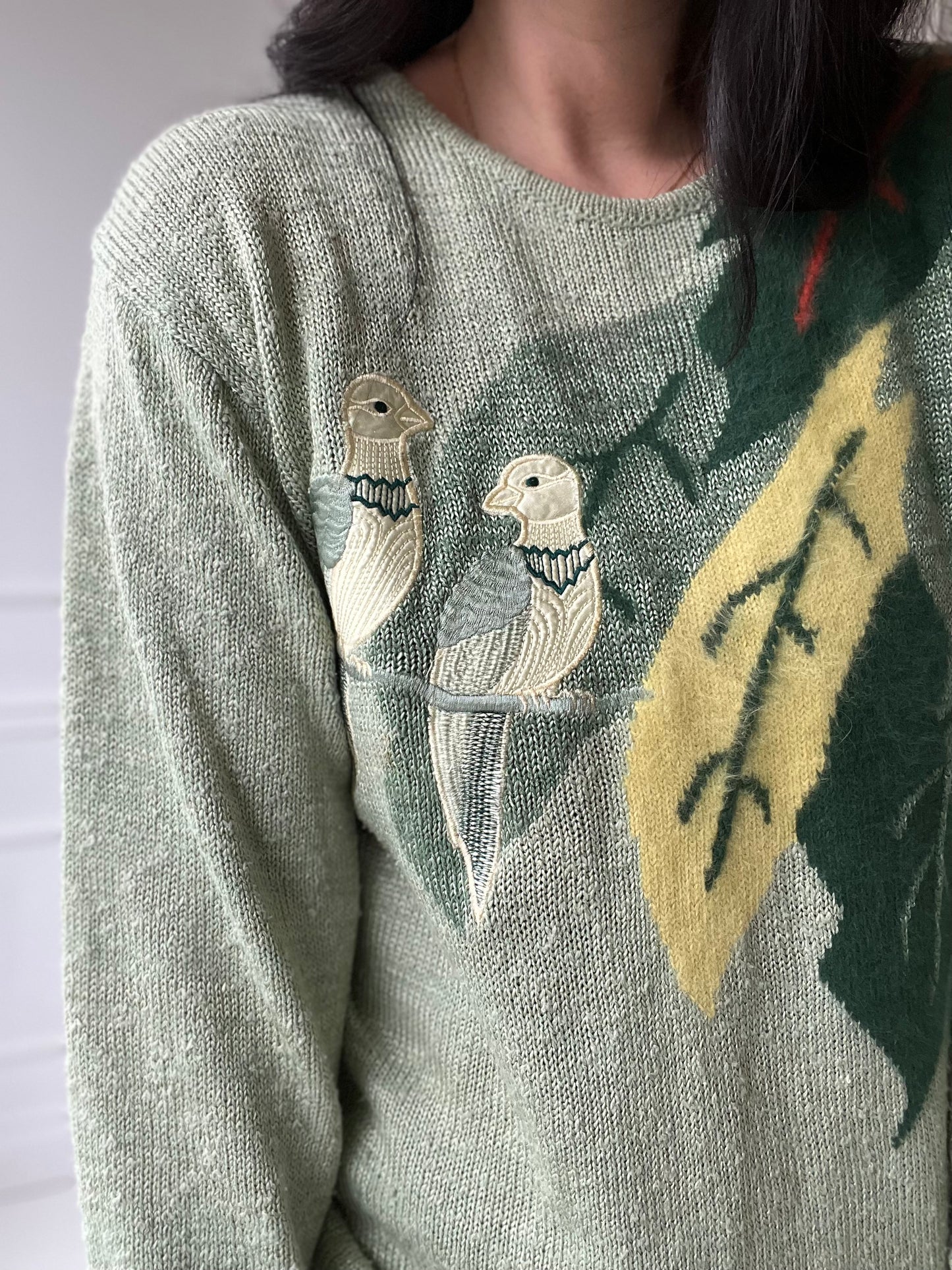 Sage Green Birds - Size L/XL