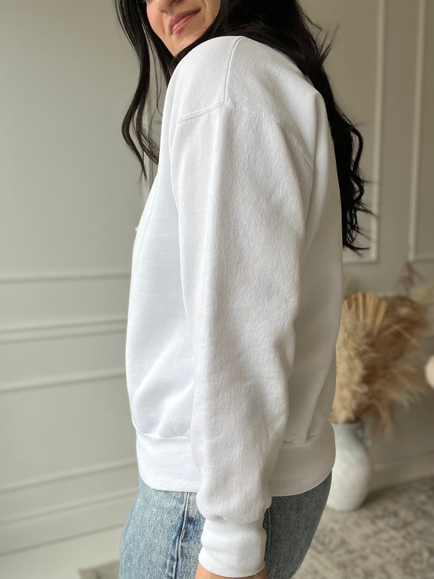 White Miami Wave Sweater - Size M