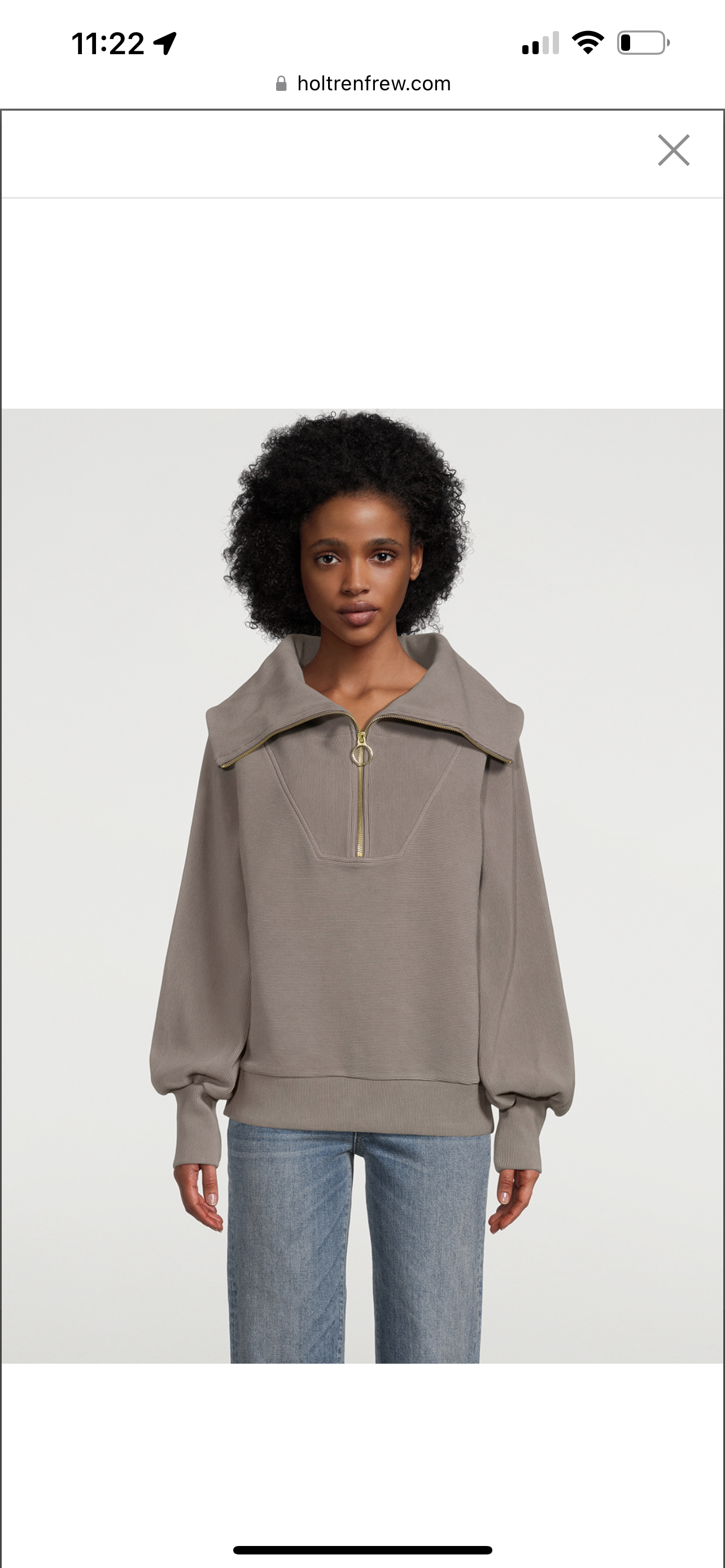 Varley Half Zip Sweater - Size S