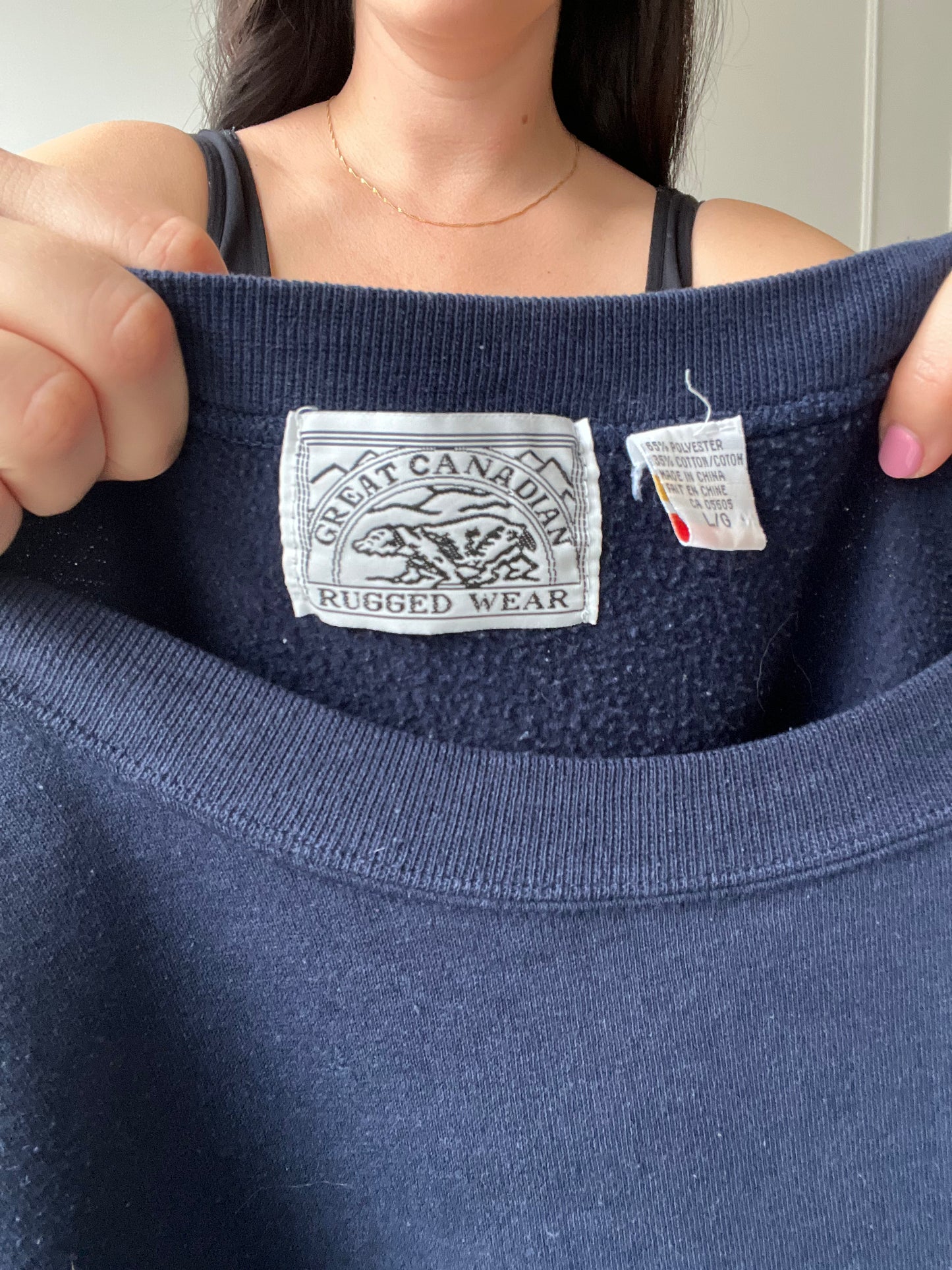 Loon Cattails Embroidered Crewneck - Size L/XL