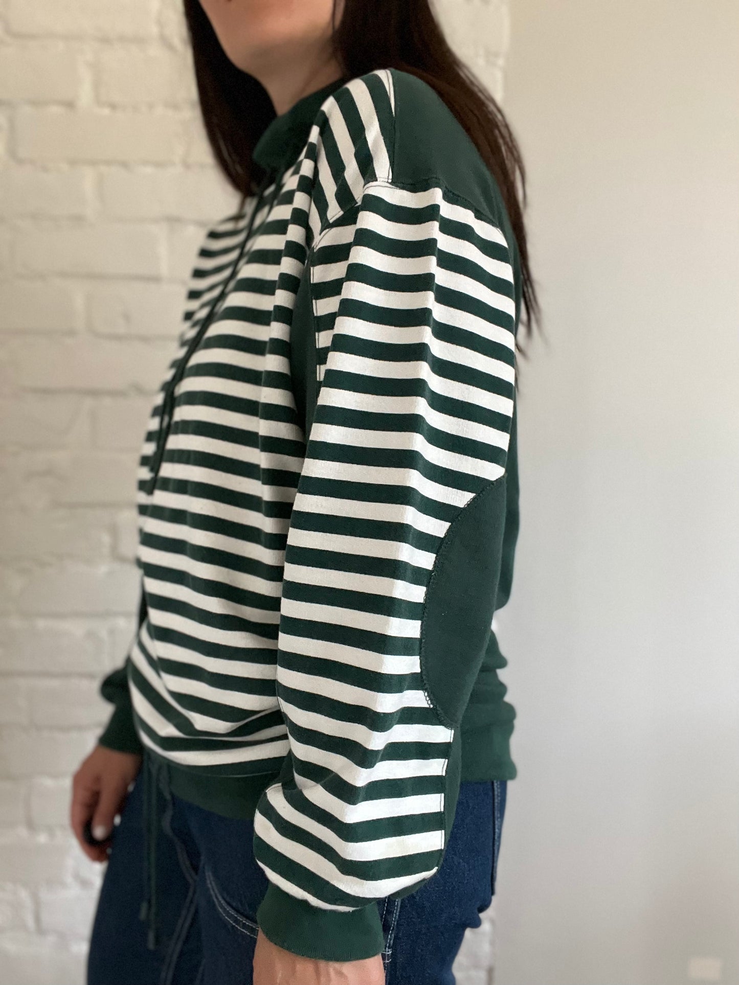 Striped Rugby Style Sweater - Size L