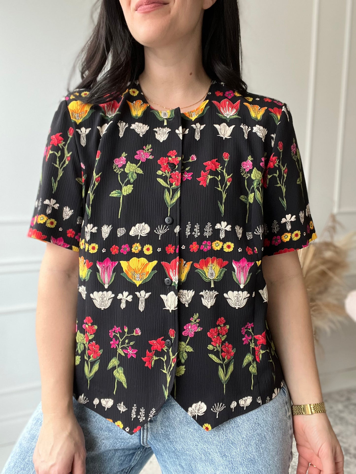 Garden Boxy Blouse - Size XL