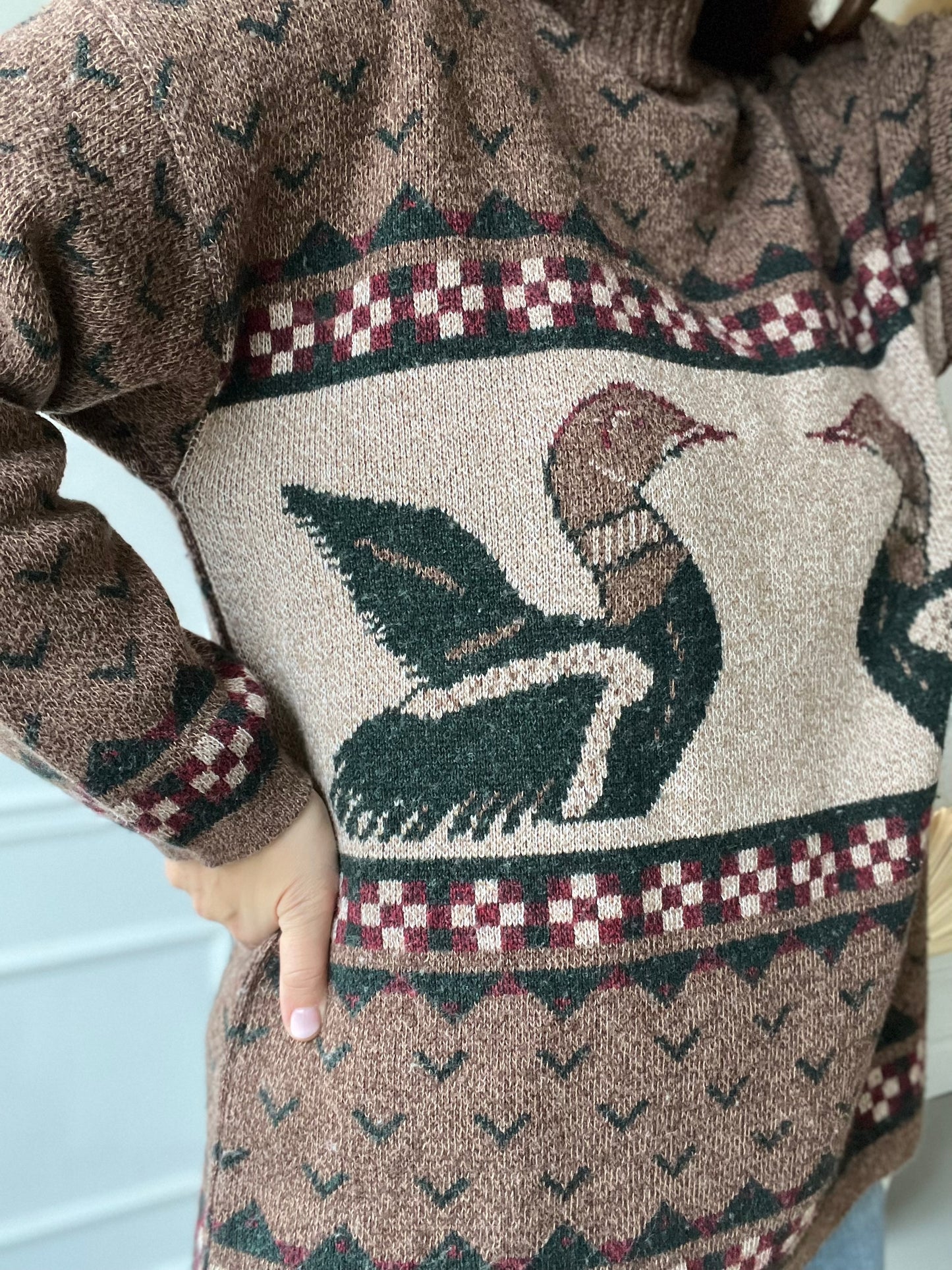 Dad Loon Knit Sweater - Size XL