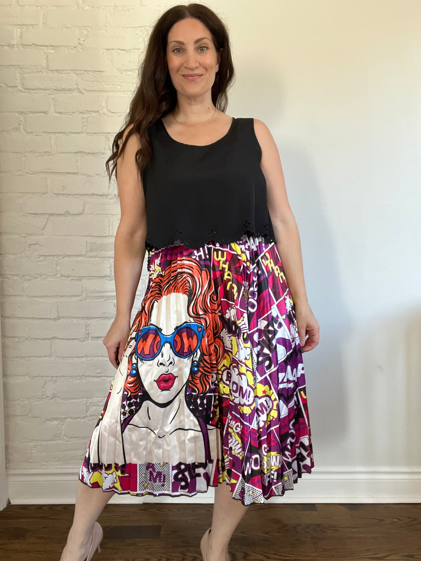 Boom Pow Art Pop Comic Skirt - Size S-L