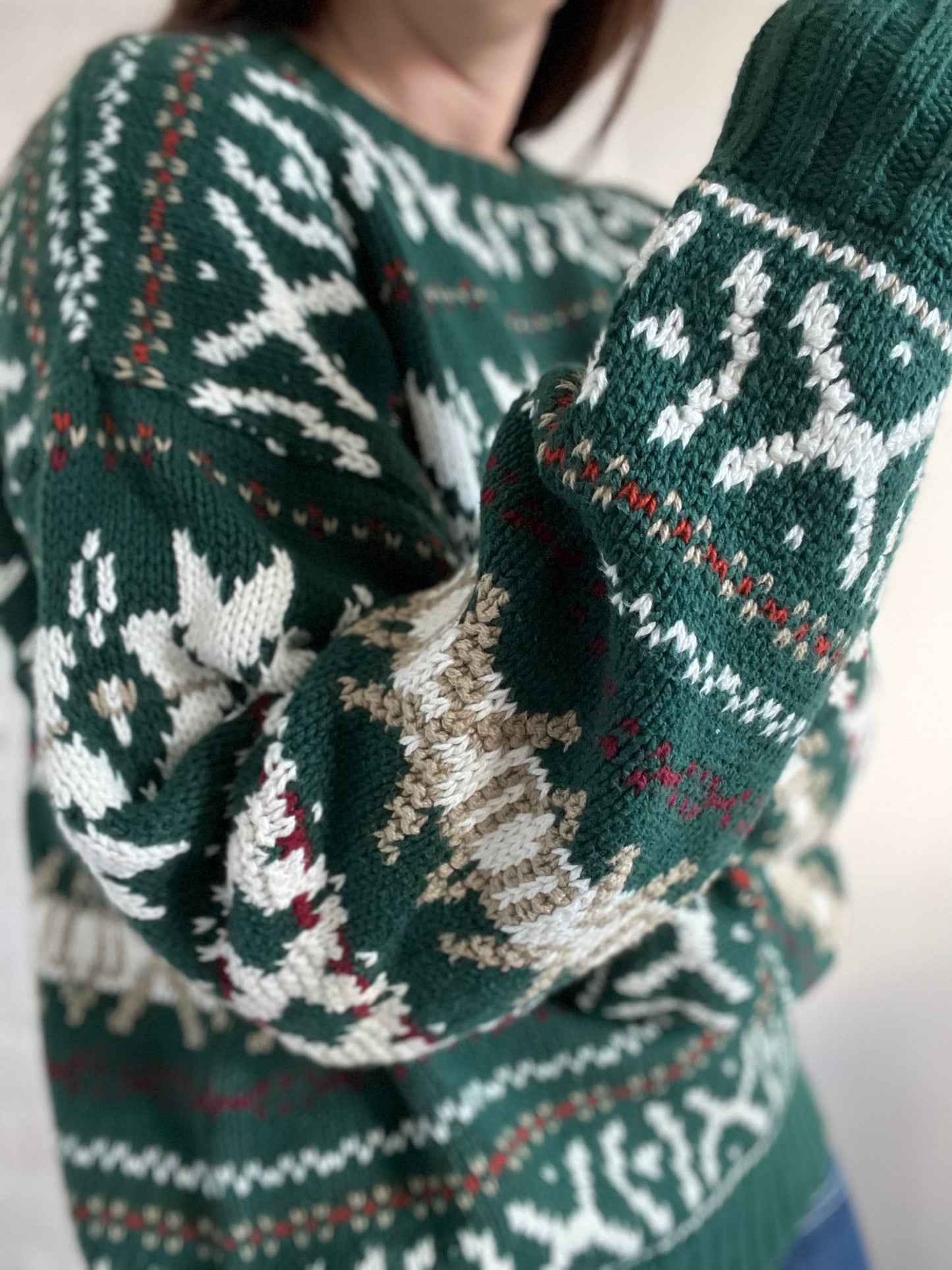 Holiday "Dad Sweater" Chunky Knit - Size L/XL