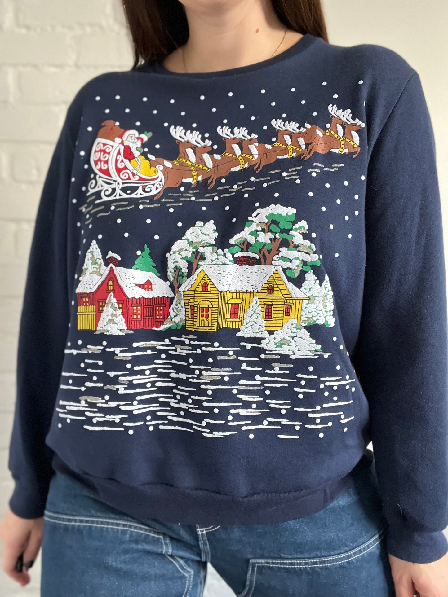 Santa Claus Theme Sweater - XL