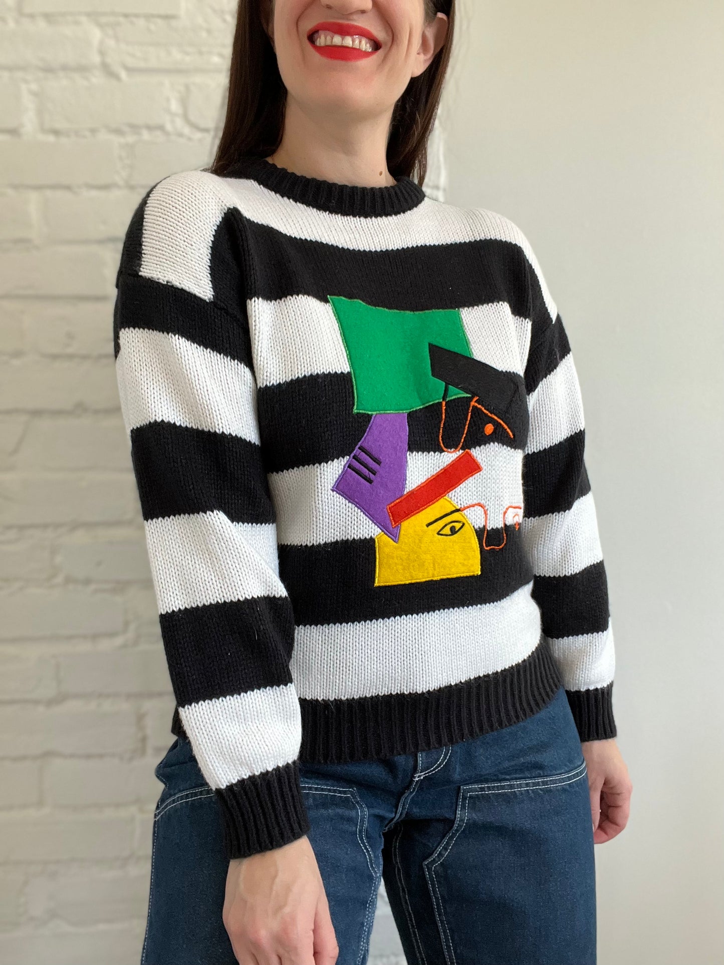 Picasso Inspired Knit Sweater - S/M