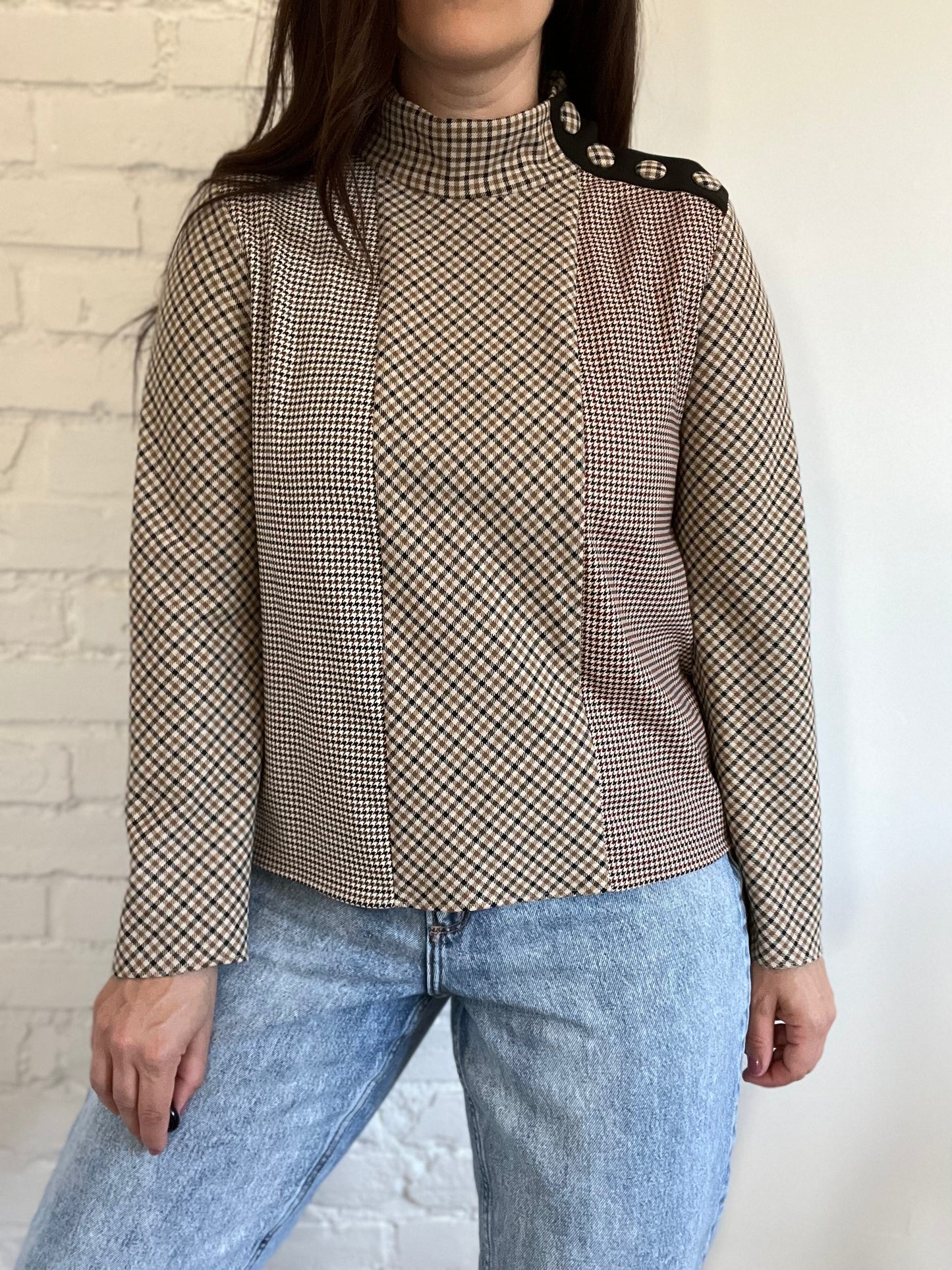 Regal Plaid Dress Shirt - Size L