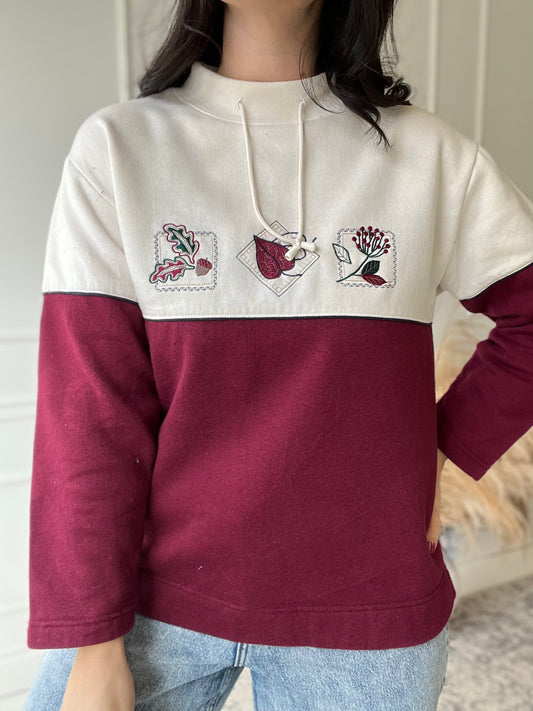 Cottagecore Nature 2-Tone Sweater - Size M