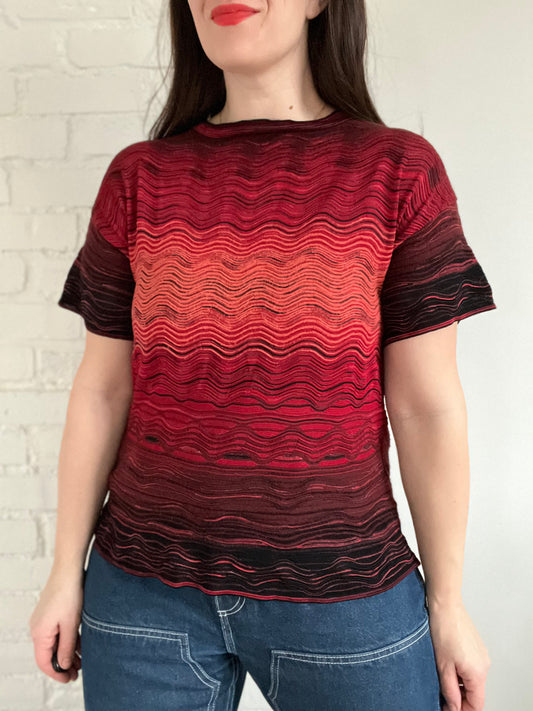 Missoni Chevron Ruffle Shirt - M