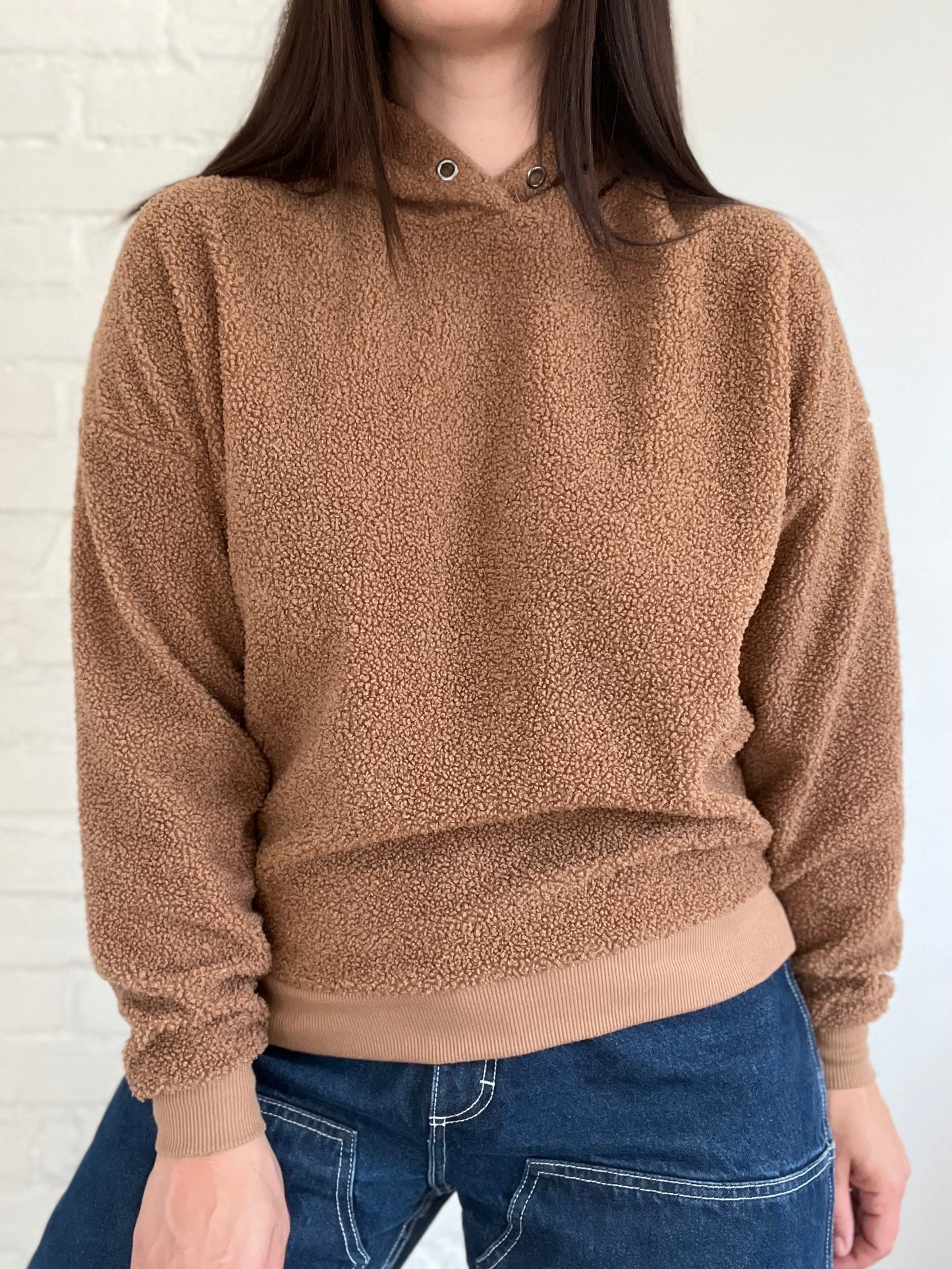 Teddy Caramel Hoodie - Size S/M