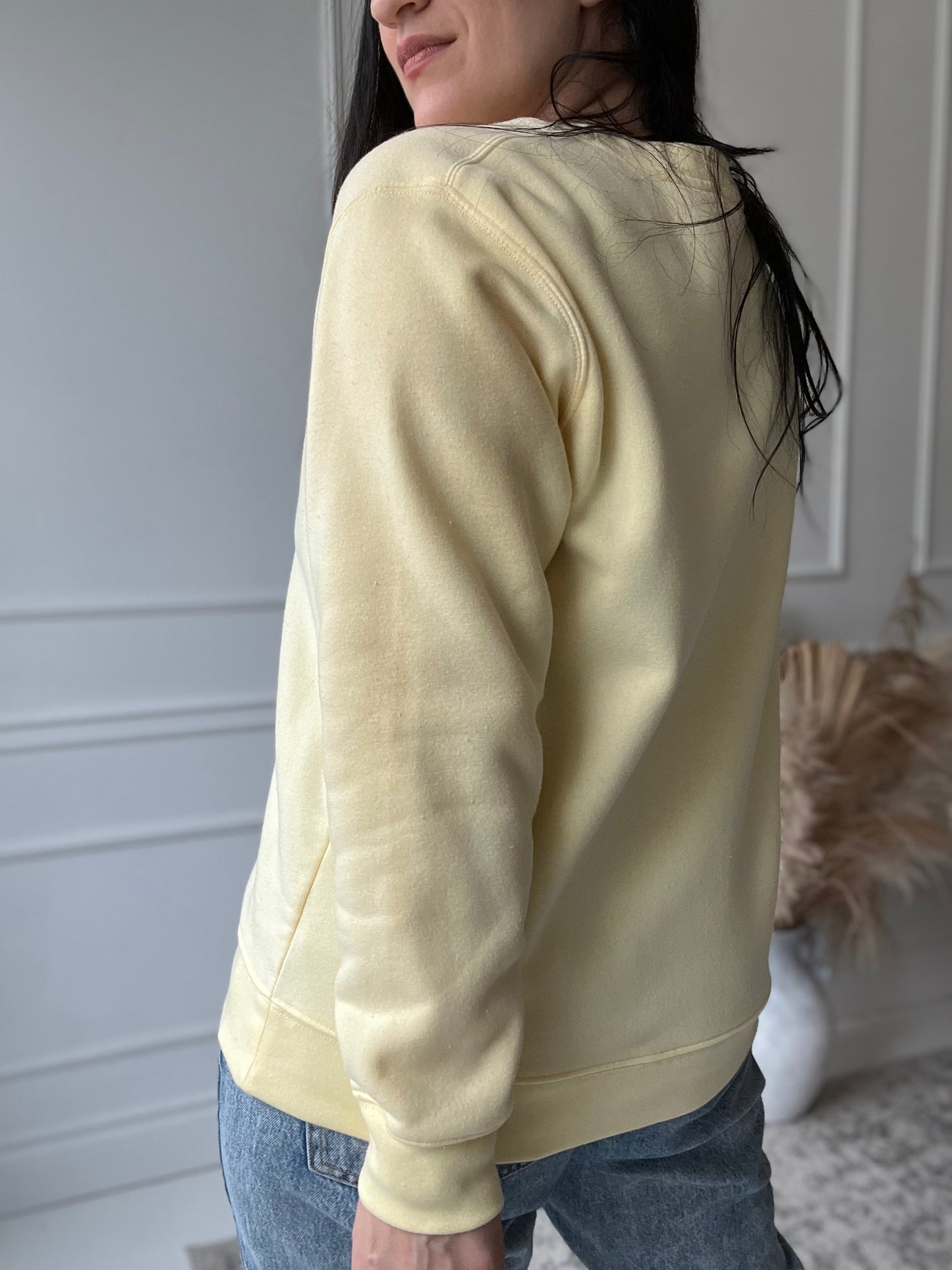 Pastel Yellow Crewneck - Size L