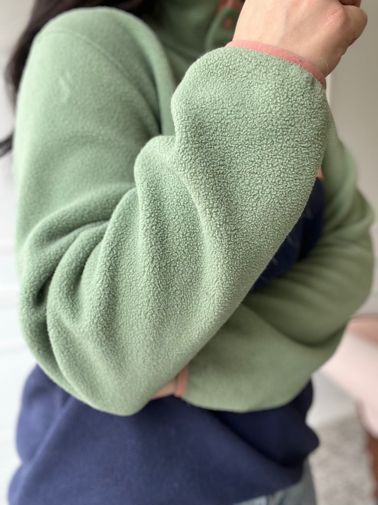 Patagonia Synchilla Sage & Pink - Size L